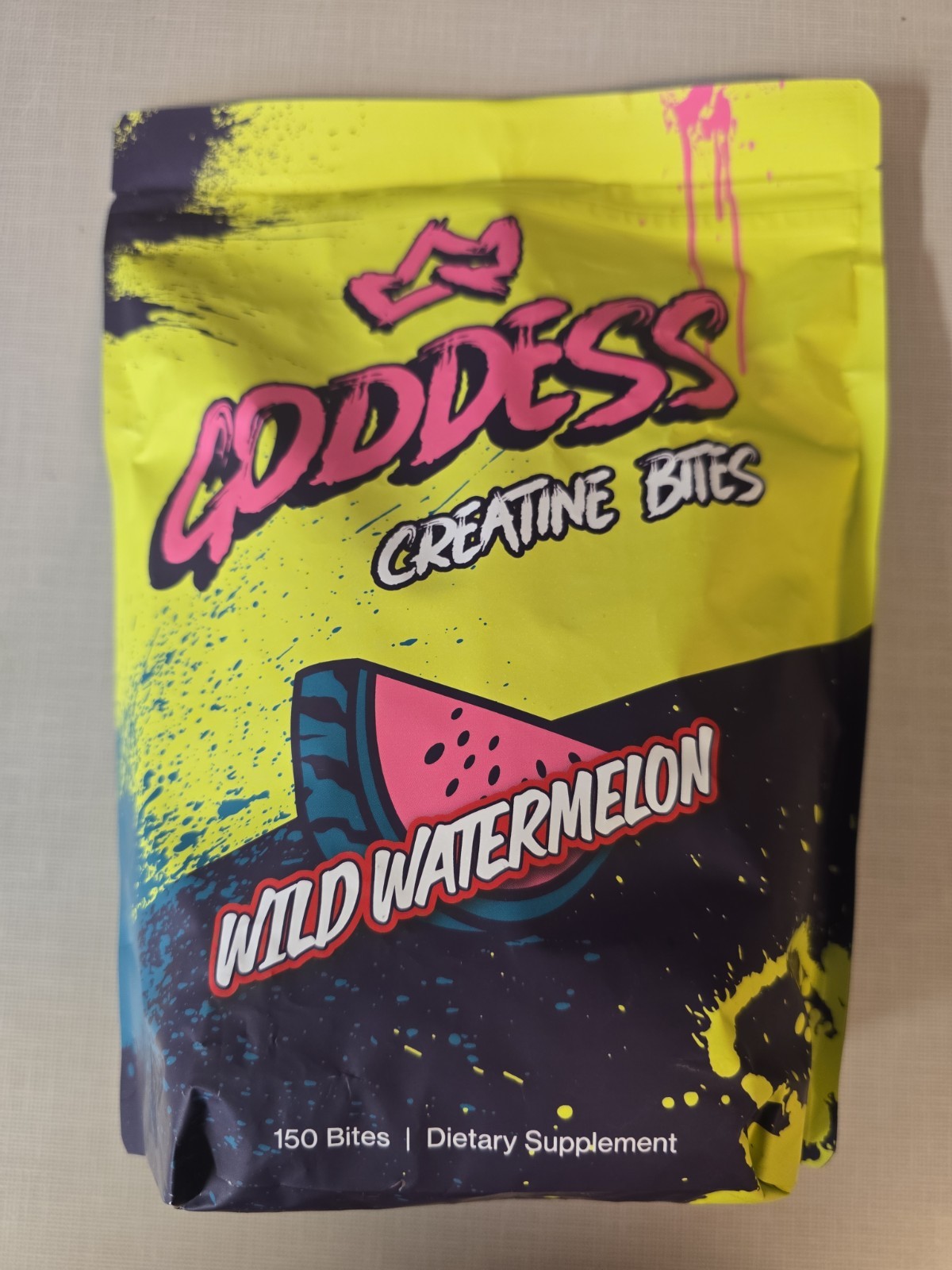 NEW Primal Queen Creatine Bites Watermelon 1+ Month Supply Workout Supplement