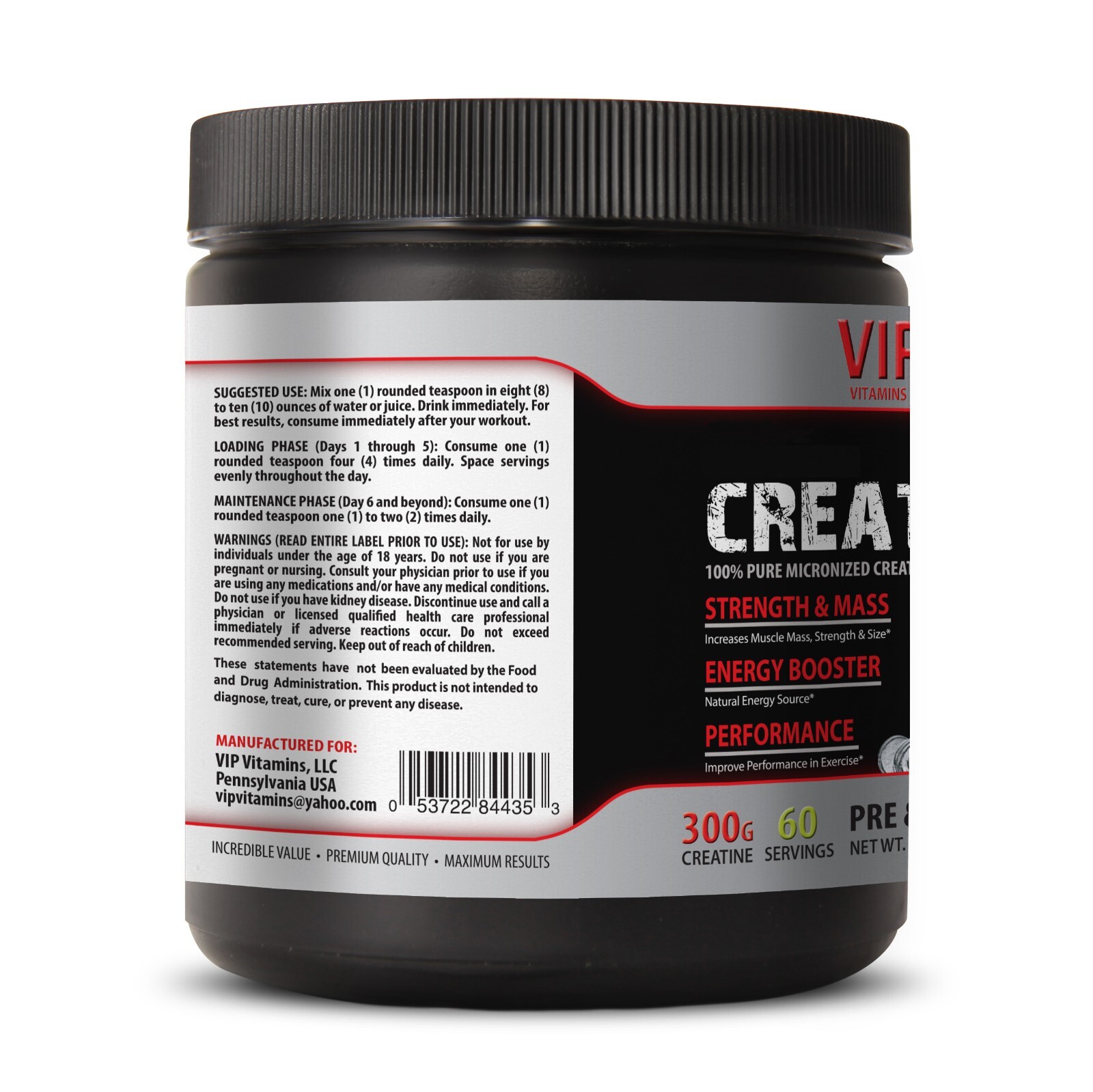 muscle training – CREATINE 300G 100% Pure 3B – creatine supplement