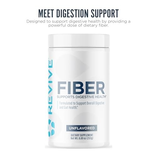 Revive MD Fiber Supplement Powder for Digestive Health – 11 oz, 30 Servings