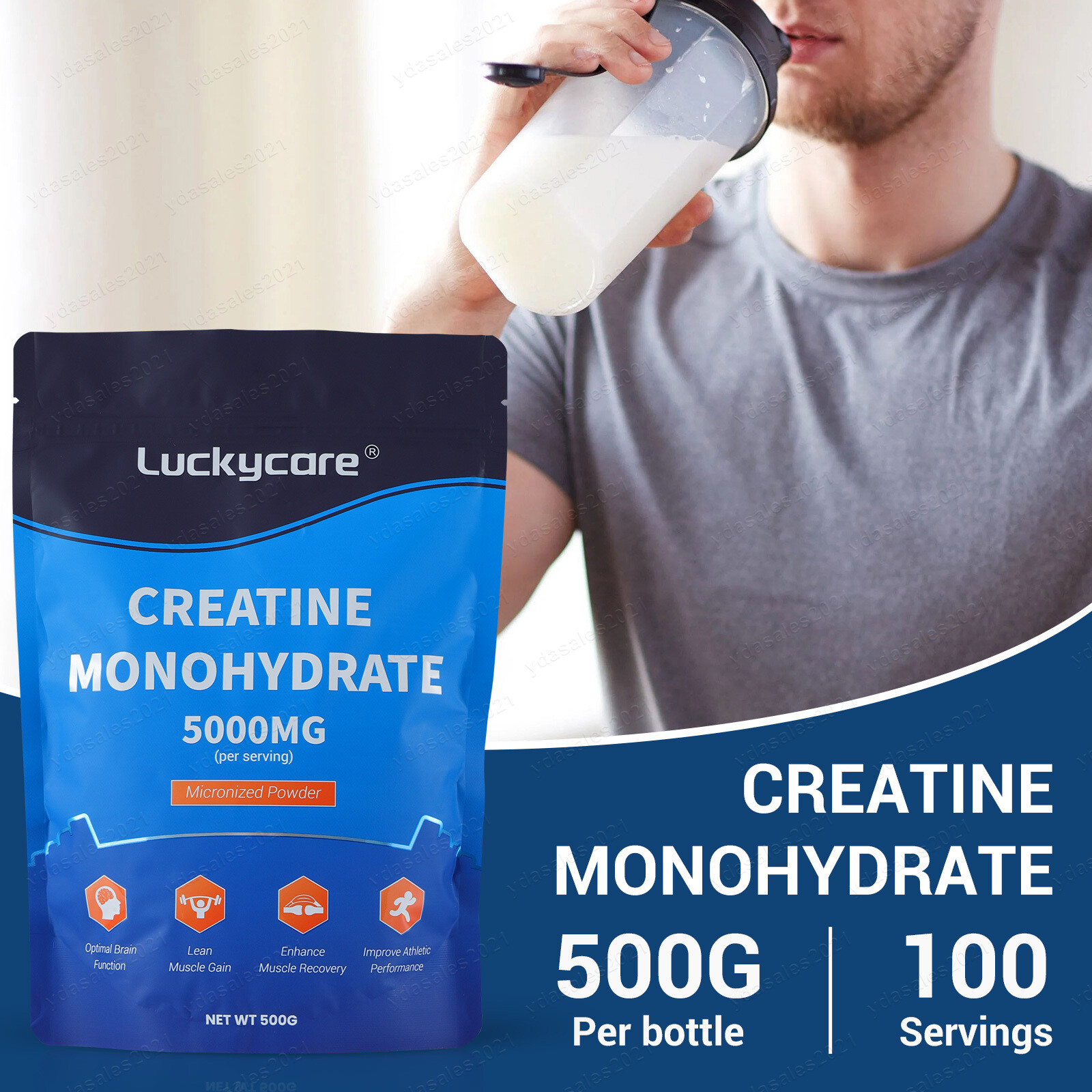 Bulk Creatine Monohydrate Powder Micronized – 5 Grams Per Serving Wholesale LOT