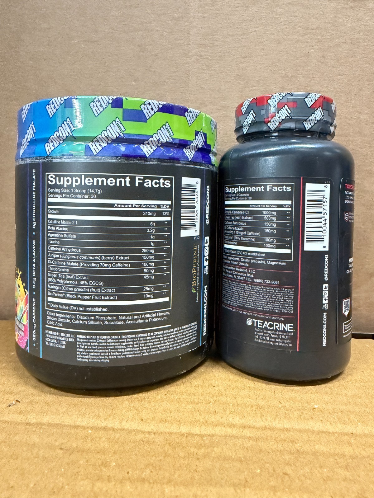 Redcon1 Total War Rainbow Candy 30 Servings FREE Double Tap Fat Burner FREE SHIP