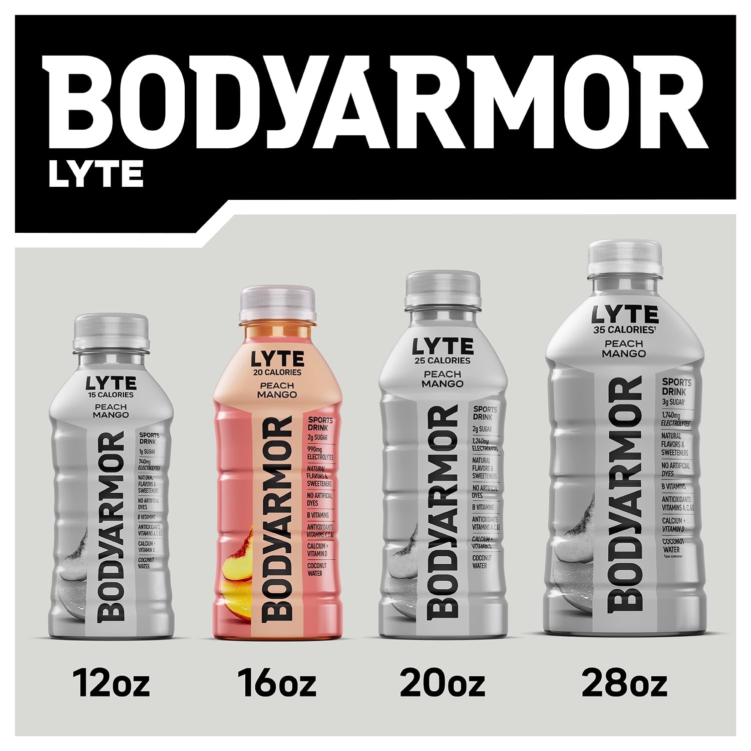 BODYARMOR LYTE Low-Calorie Sports Drink, Strawberry 16 Ounce (Pack of 12)