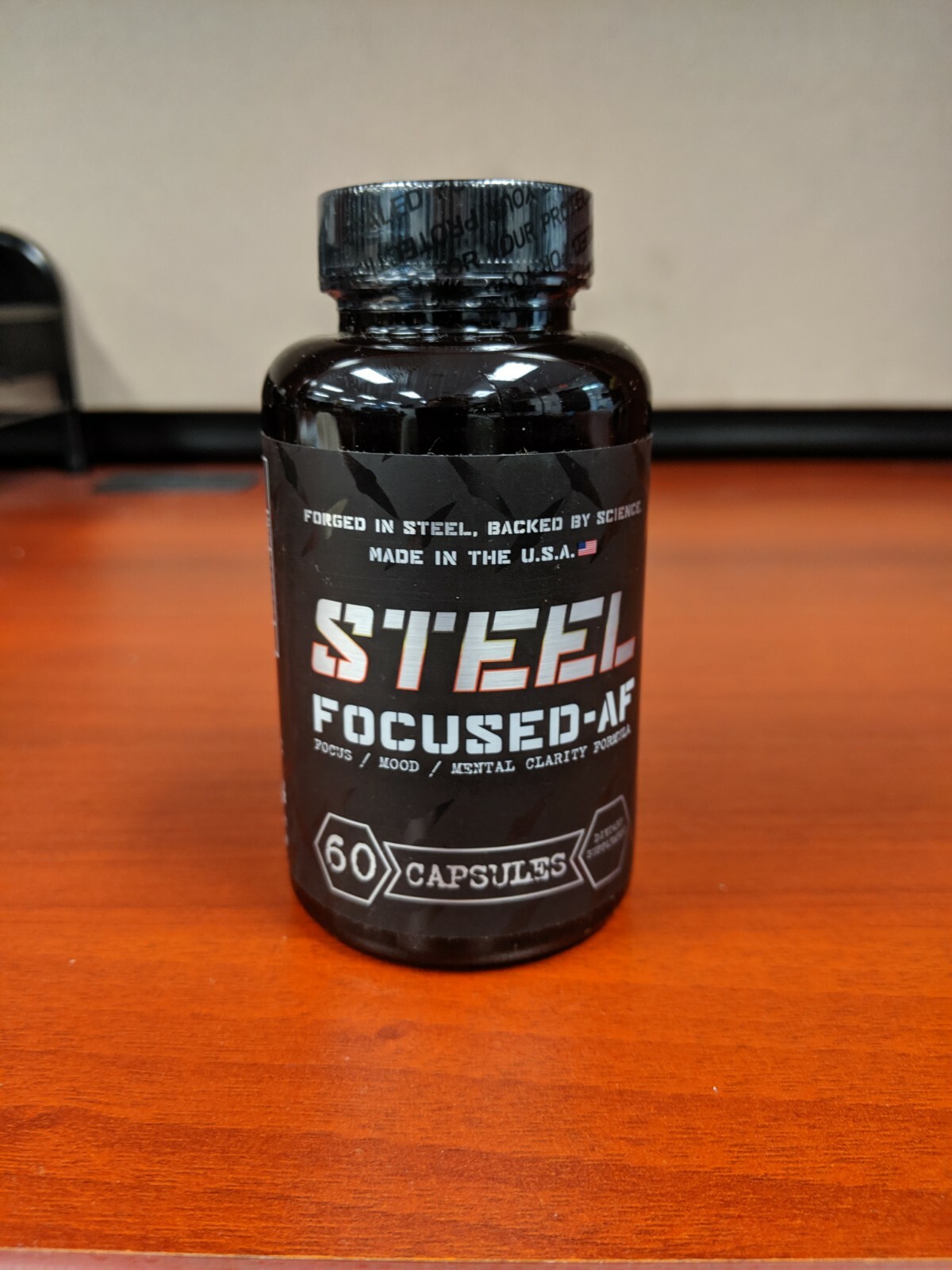 Steel Supplements FOCUSED-AF | 60 Capsules | Nootropic Extreme Focus & Attention