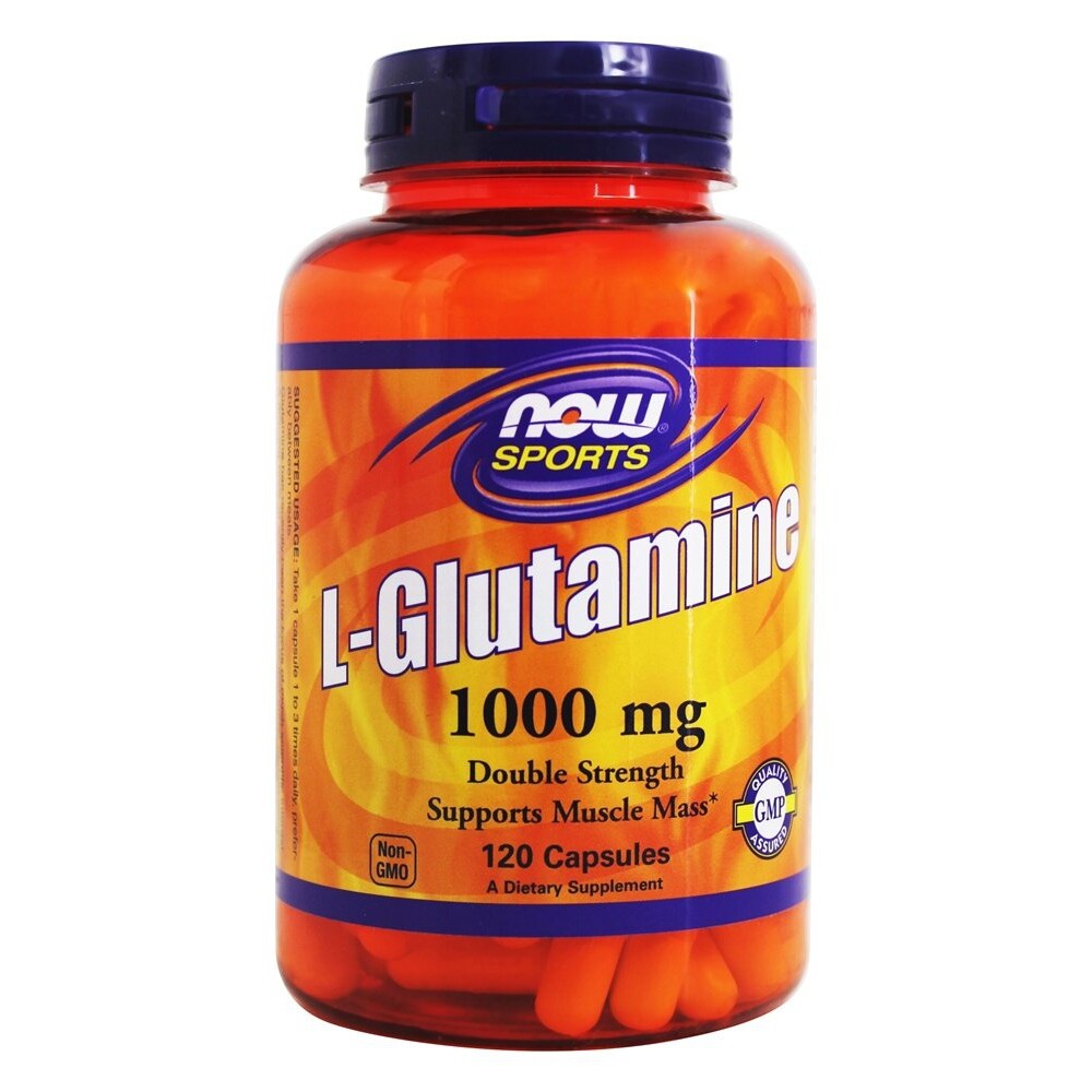 NOW Foods L-Glutamine Double Strength 1000 mg., 120 Capsules