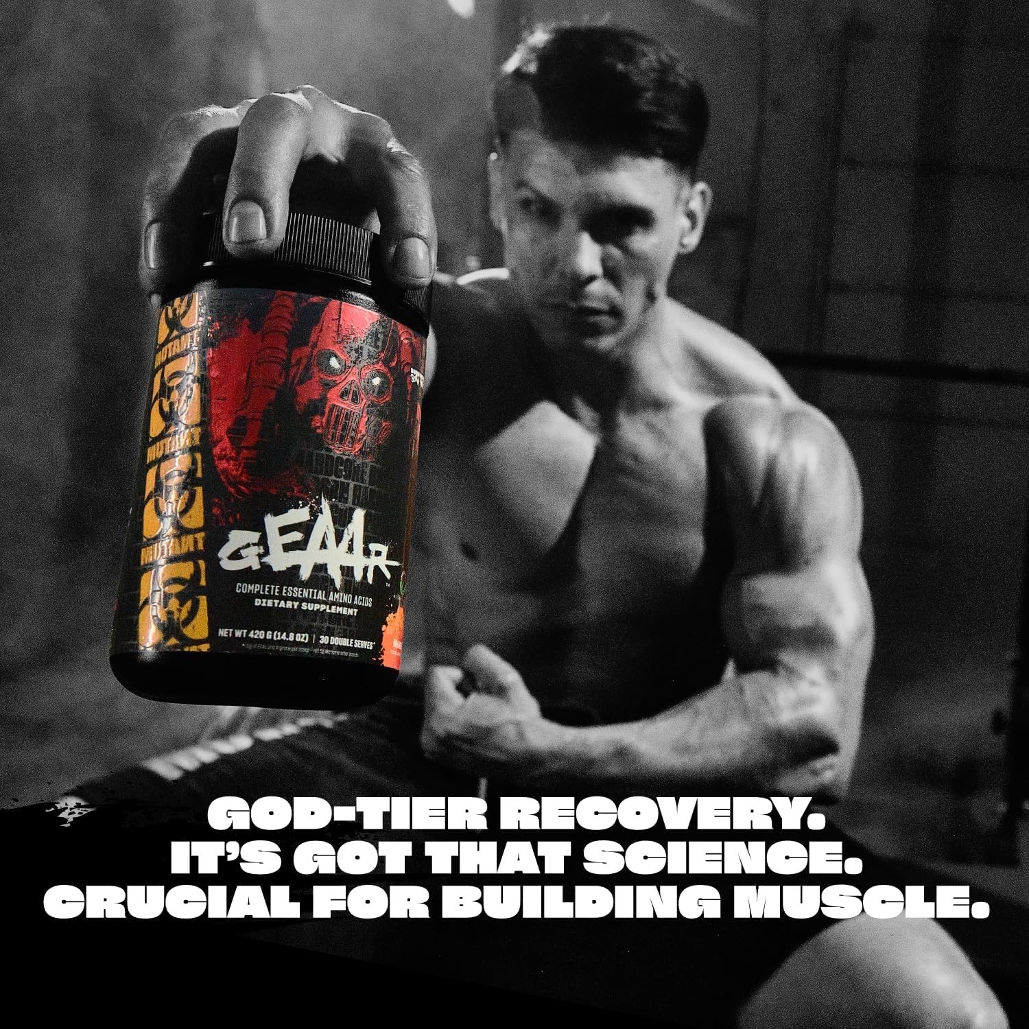 GEAAR – 9.4g of EAA Powder + Arginine, 7g BCAAs, 4g Leucine, Electrolytes, Co…
