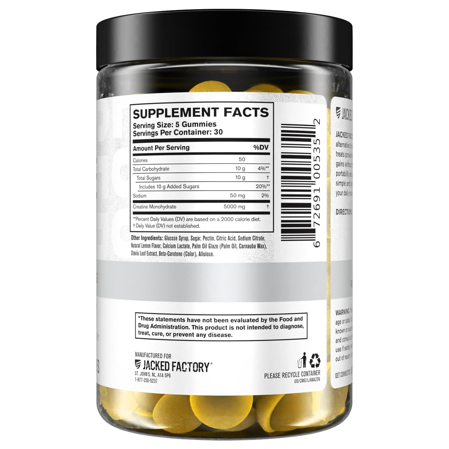 Creatine Gummies 5g Daily Dose (1g per Gummy) – Creatine Gummy for Men and Wo…