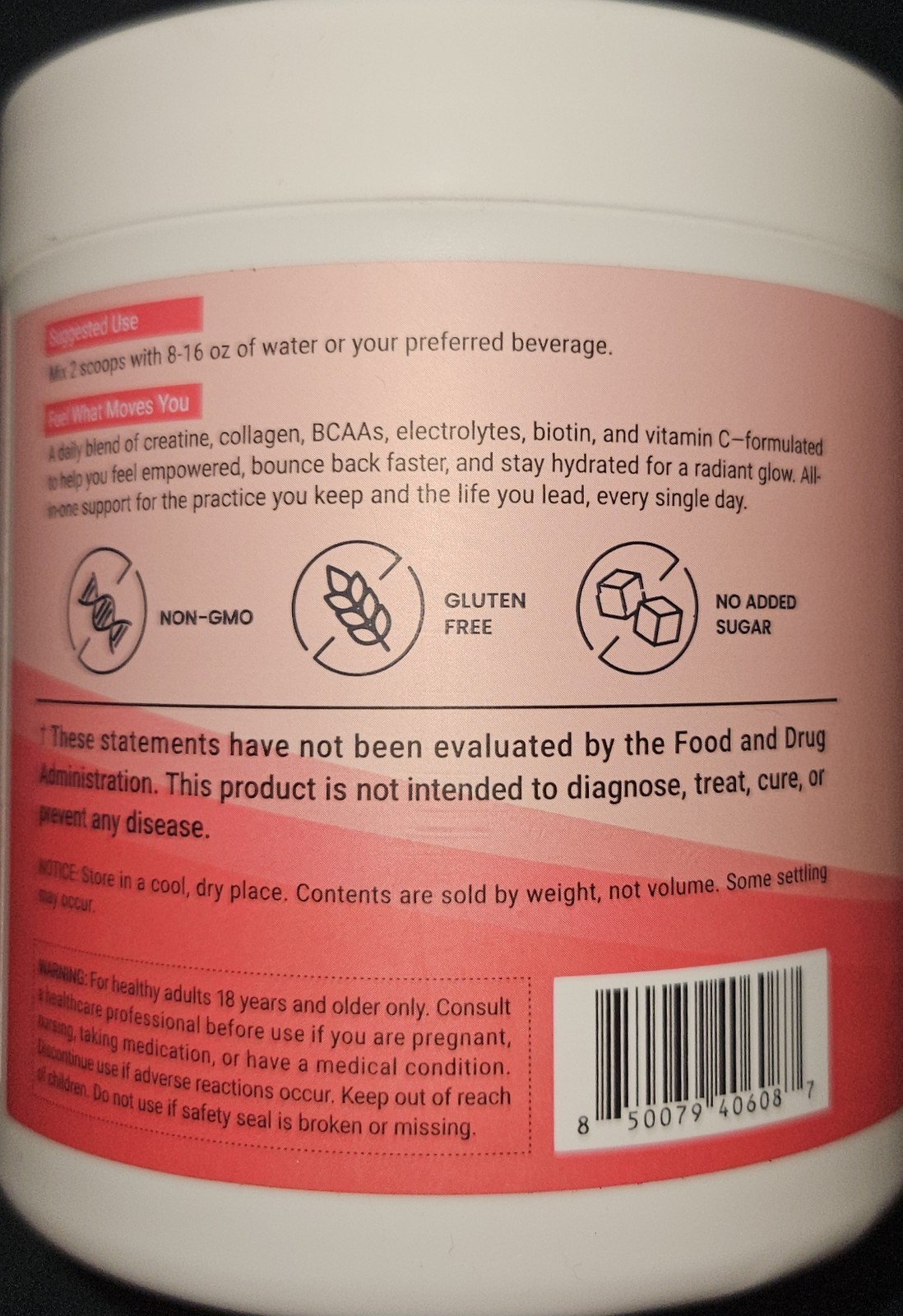 Giotto Creatine for Women Micronized Monohydrate Powder Collagen BCAAs 30 Serve