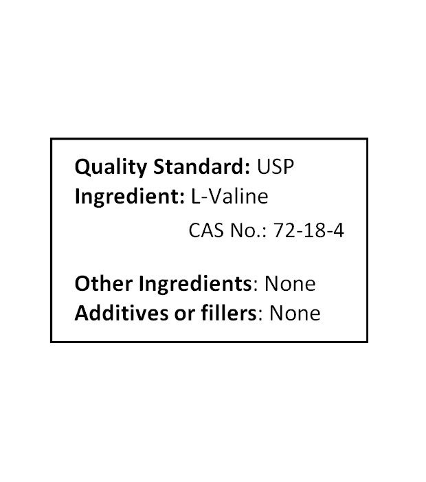 NuSci L-Valine pure powder 3.52 oz (100g) Valine BCAA Muscle building