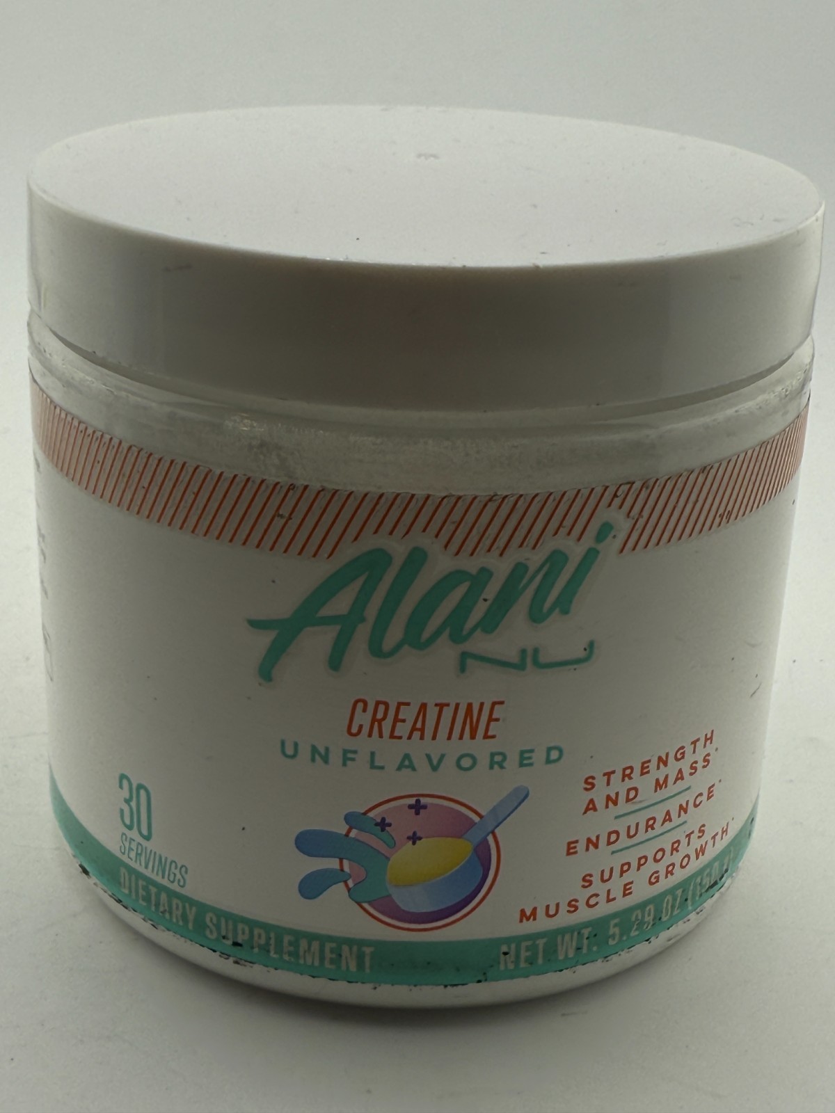Alani Nu Creatine Monohydrate Powder Unflavored Creatine Powder 5.29oz 7/26