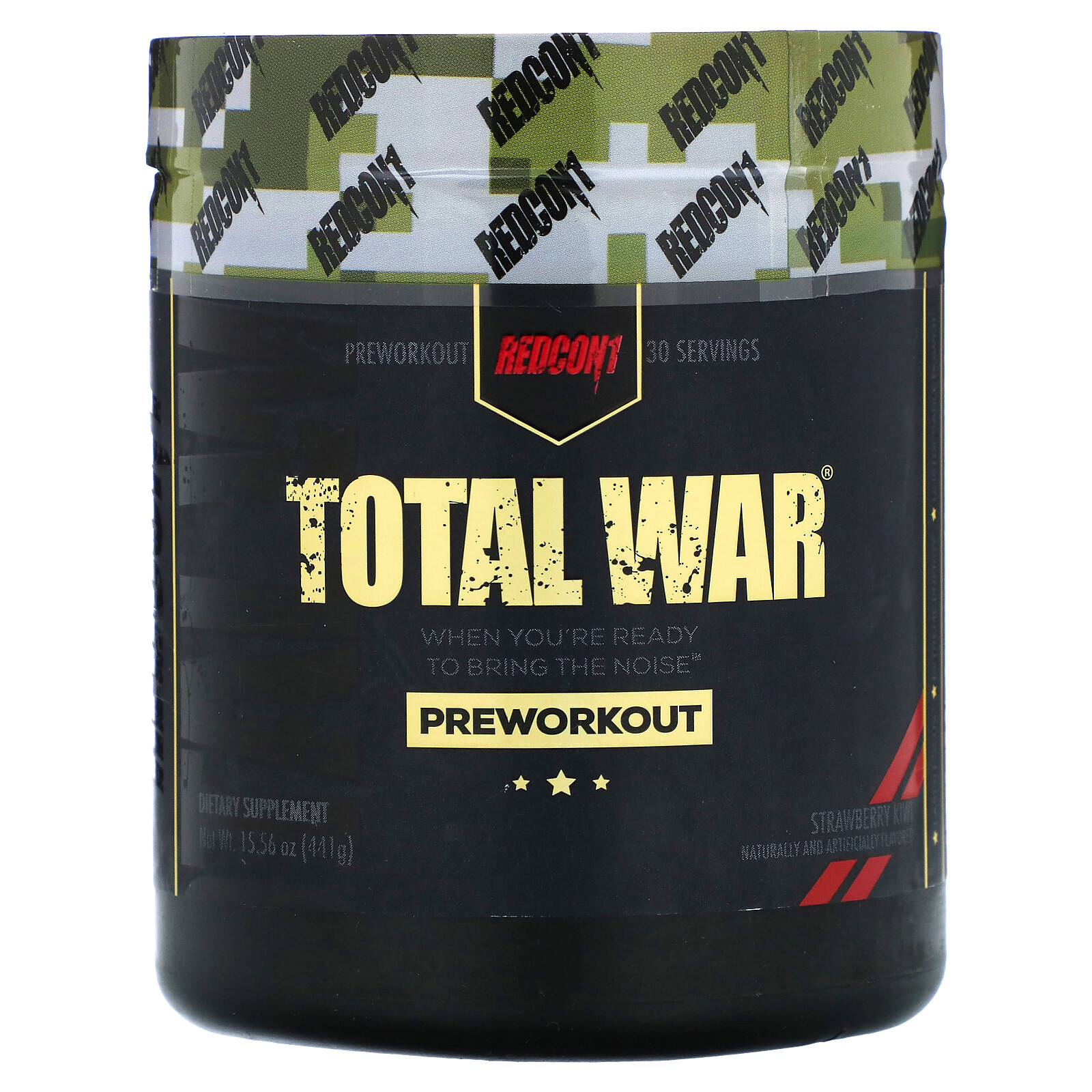 Total War, Preworkout, Strawberry Kiwi, 15.56 oz (441 g)