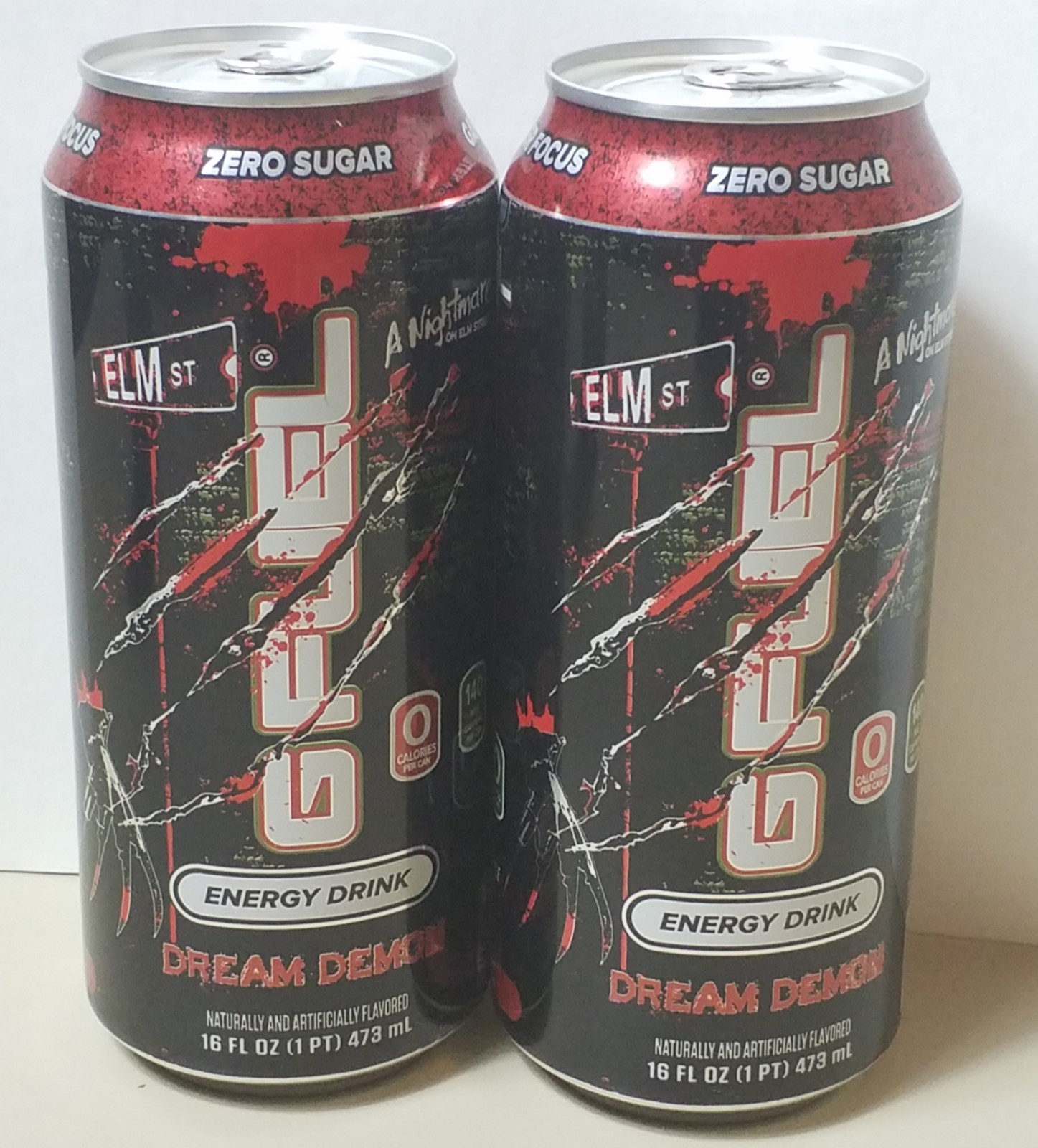 G Fuel Nightmare on Elm Street Energy Drink Dream Demon 16 Fl Oz Limited Edition