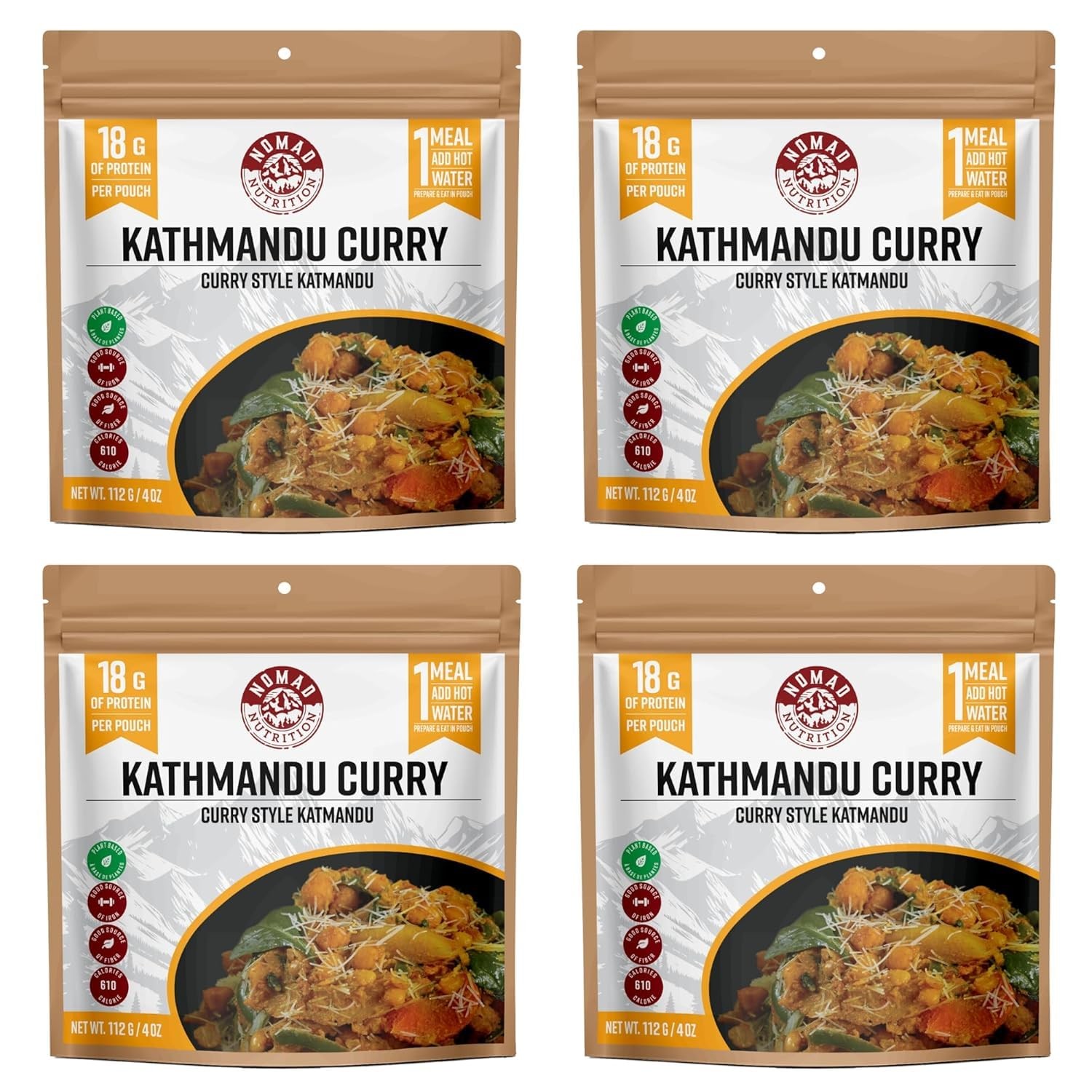 NOMAD NUTRITION Kathmandu Curry 4 Pack