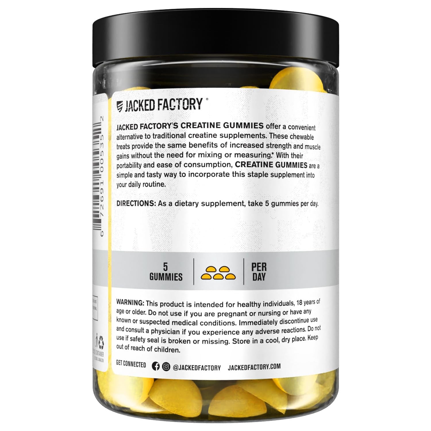 Creatine Gummies 5g Daily Dose (1g per Gummy) – Creatine Gummy for Men and Wo…