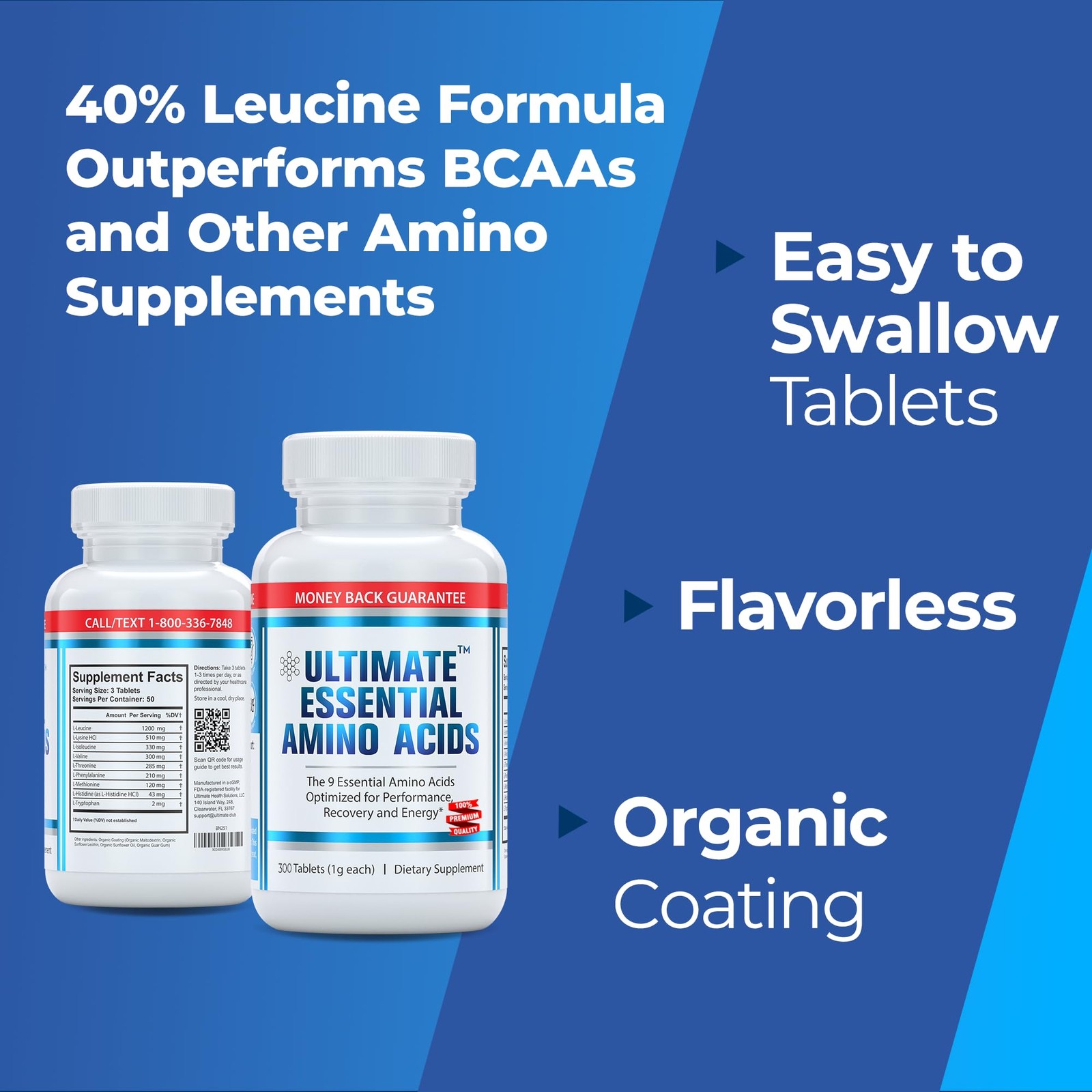 100% Essential Amino Acids for Cutting, Fasting & Workouts – 150 Tablets
