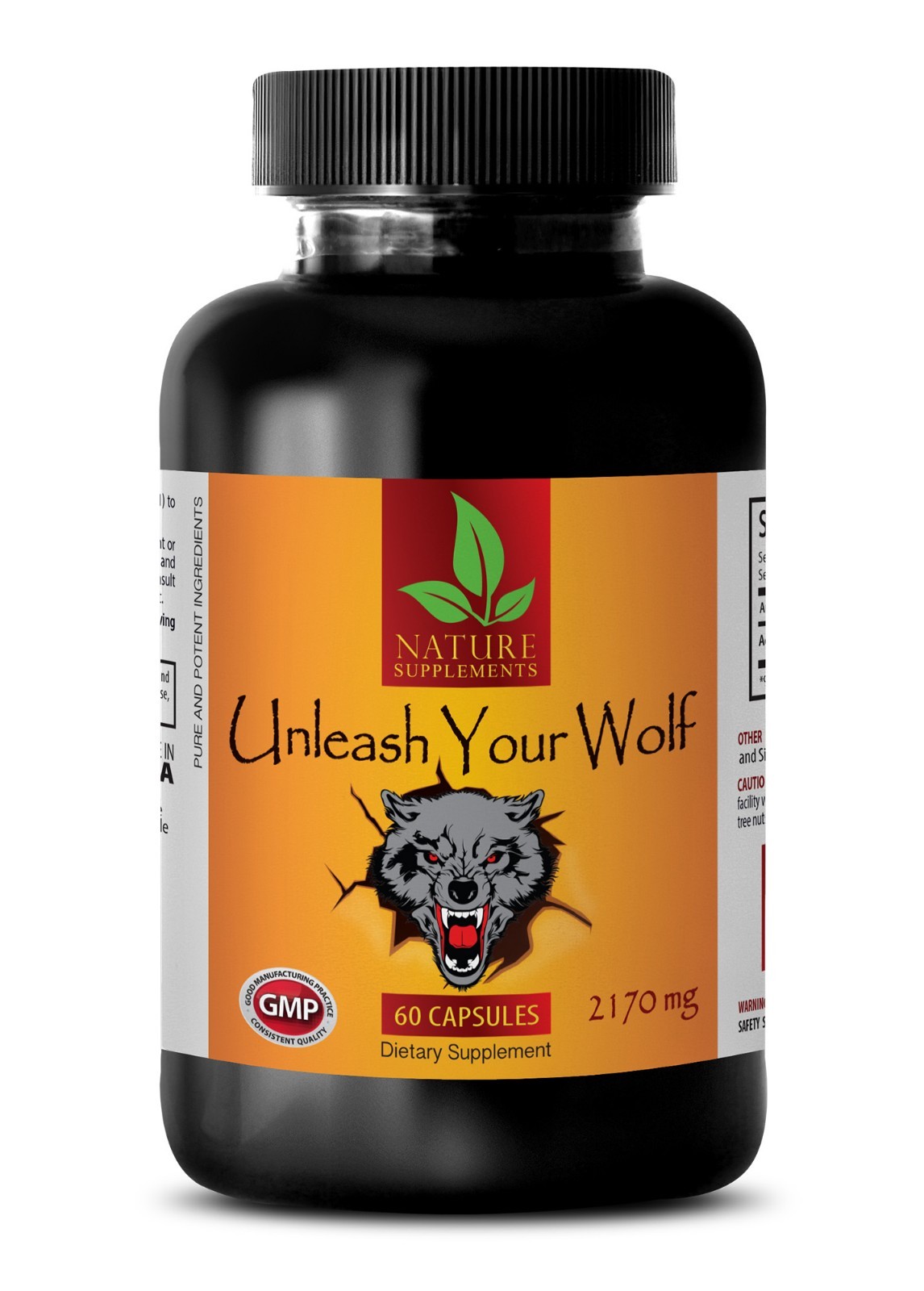 Tongkat Extract – UNLEASH YOUR WOLF – Testosterone Booster – 60 Capsules