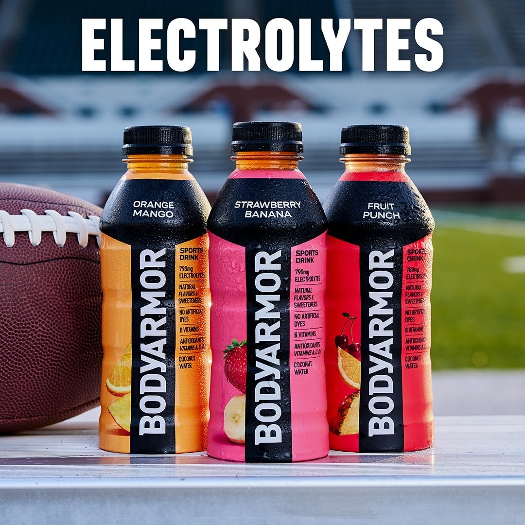 BODYARMOR Sports Drink Beverage, Strawberry 16 Ounce (Pack of 12)