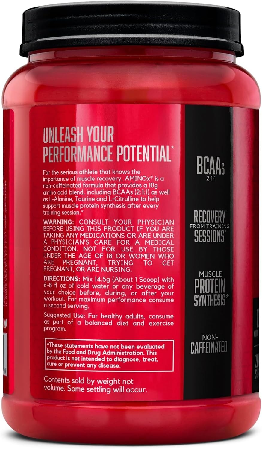 Watermelon BCAA Recovery Powder, 70 Servings – Enhance Endurance & Recovery