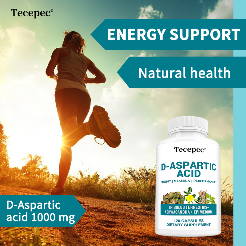 D-Aspartic Acid -Testosteron Booster, Energy & Stamina, Muscle Gain Capsules