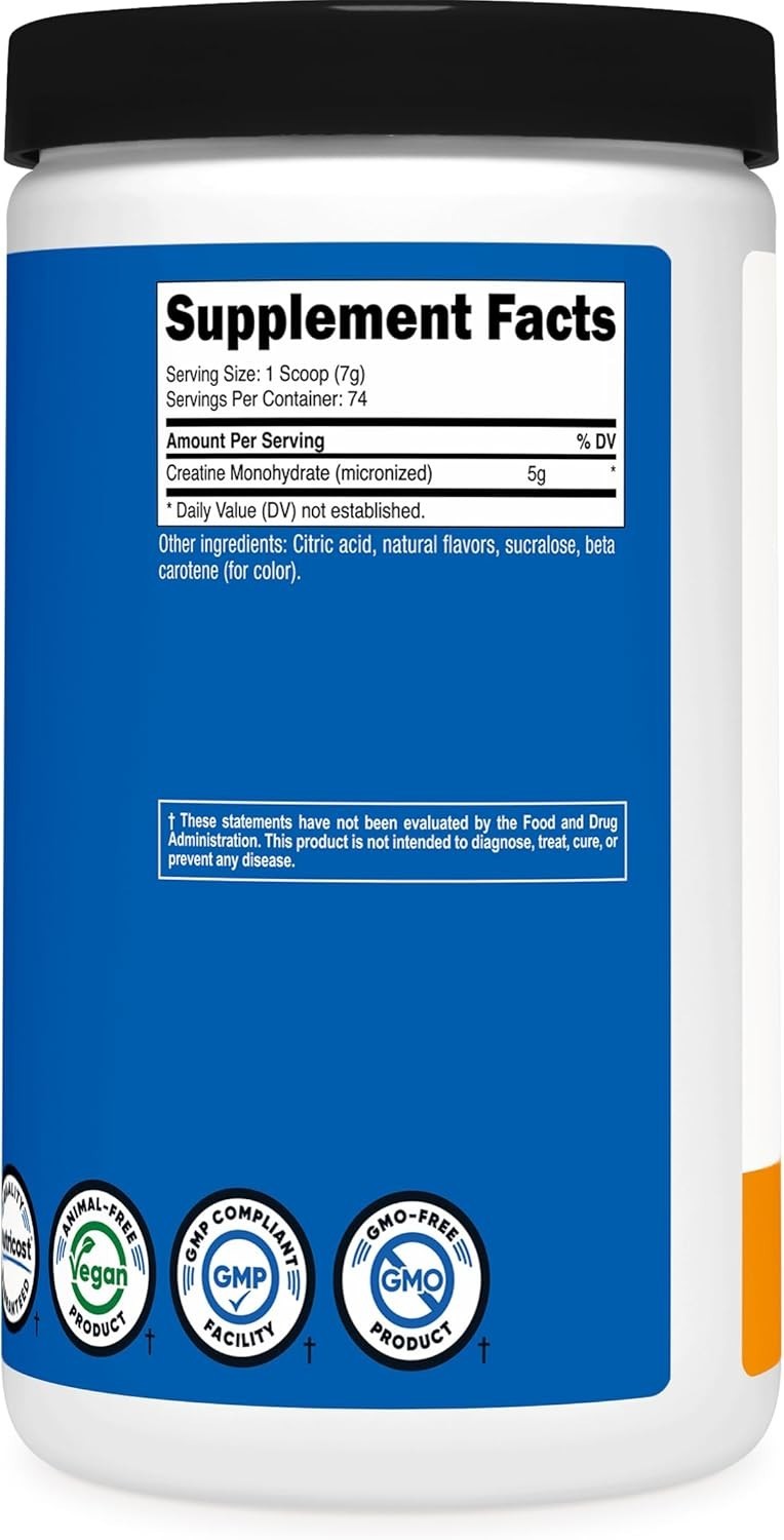 Creatine Monohydrate Powder (500G) (Mandarin Orange)