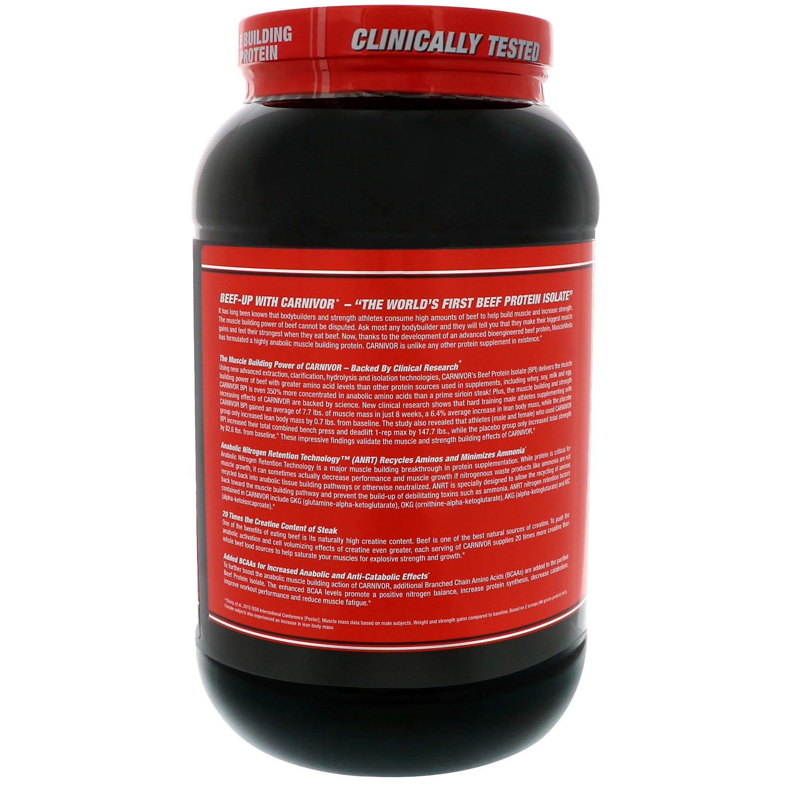 Carnivor, Bioengineered Beef Protein Isolate, Chocolate Peanut Butter, 2.06 lbs