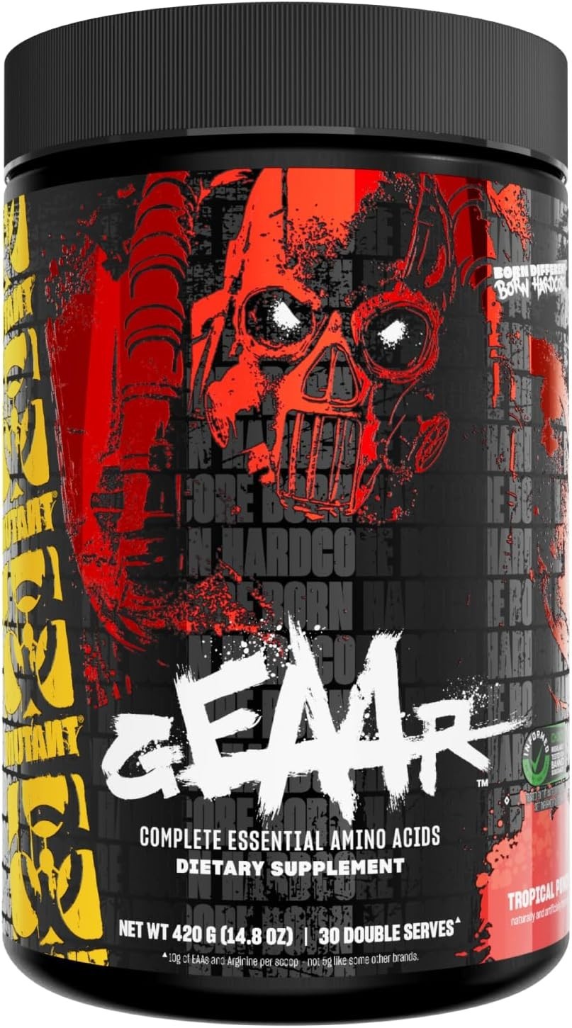 GEAAR – 9.4g of EAA Powder + Arginine, 7g BCAAs, 4g Leucine, Electrolytes, Co…