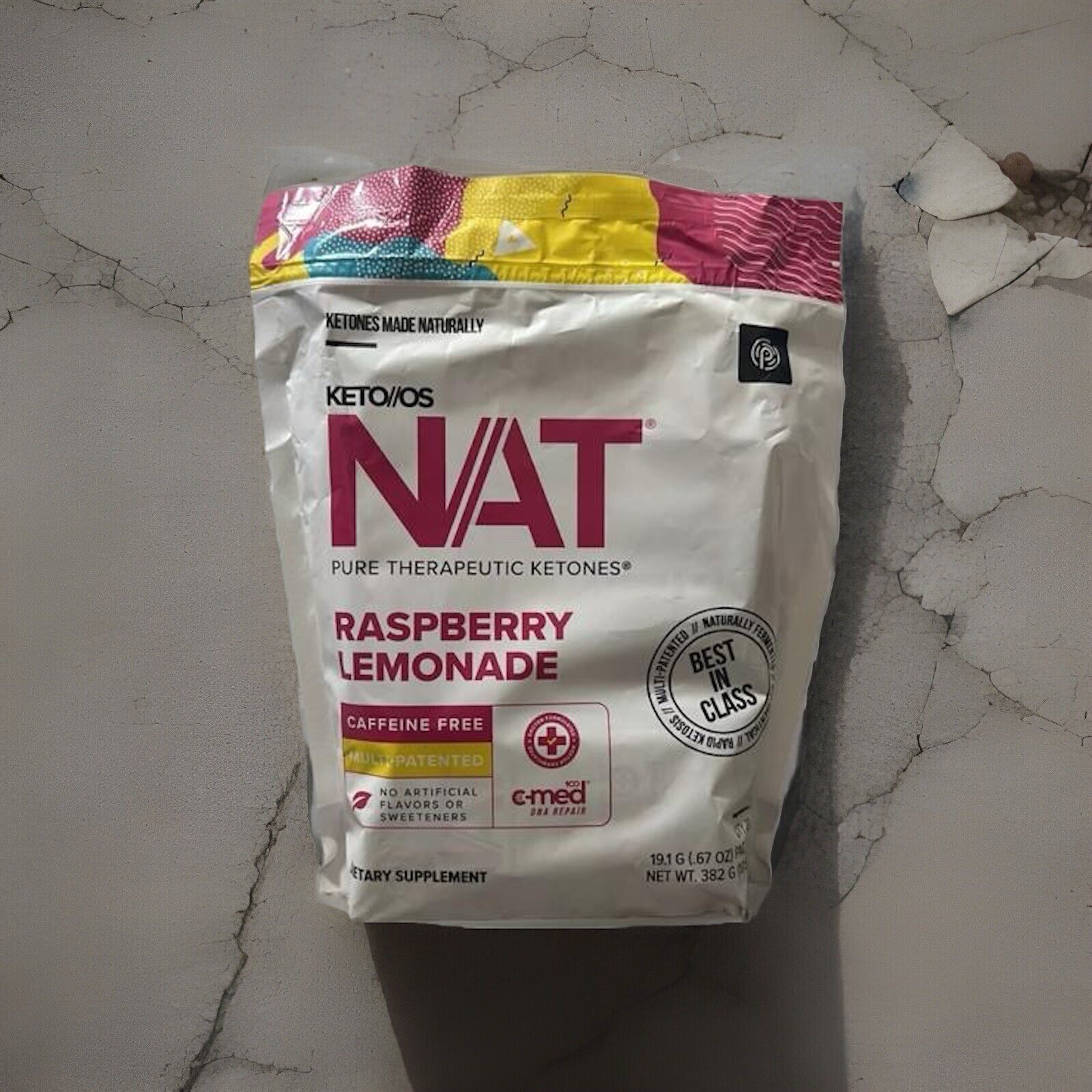 PRUVIT Ketones Nat 20 Packs Caffeine Free RASPBERRY LEMONADE FREE SHIPPING
