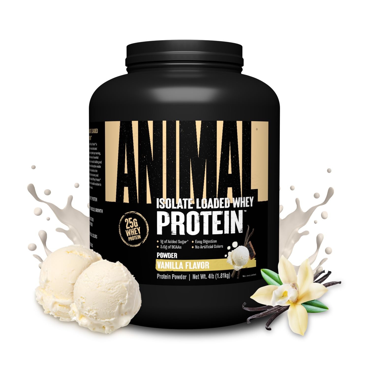 Animal Whey Isolate Whey Protein Powder – Isolate Loaded for Post Workout and