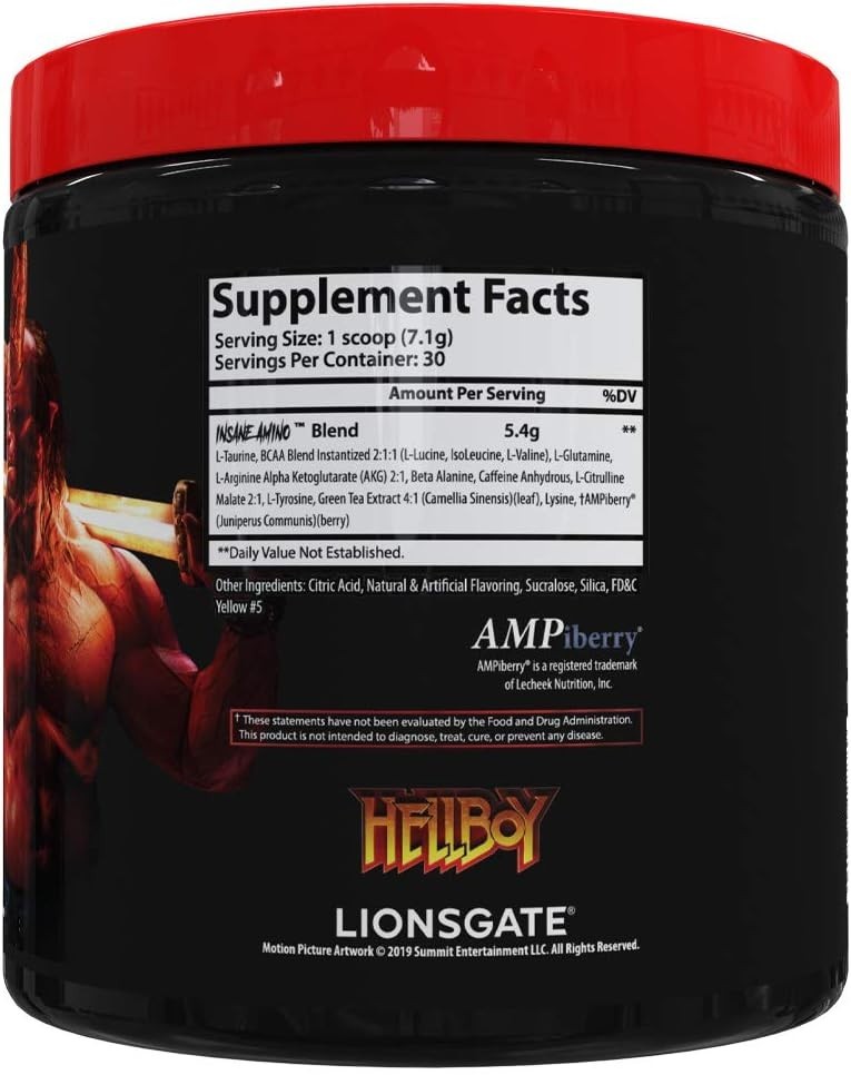 Advanced Muscle Recovery Drink – Psychotic Hellboy Amino – 7.4oz Fruit Punch