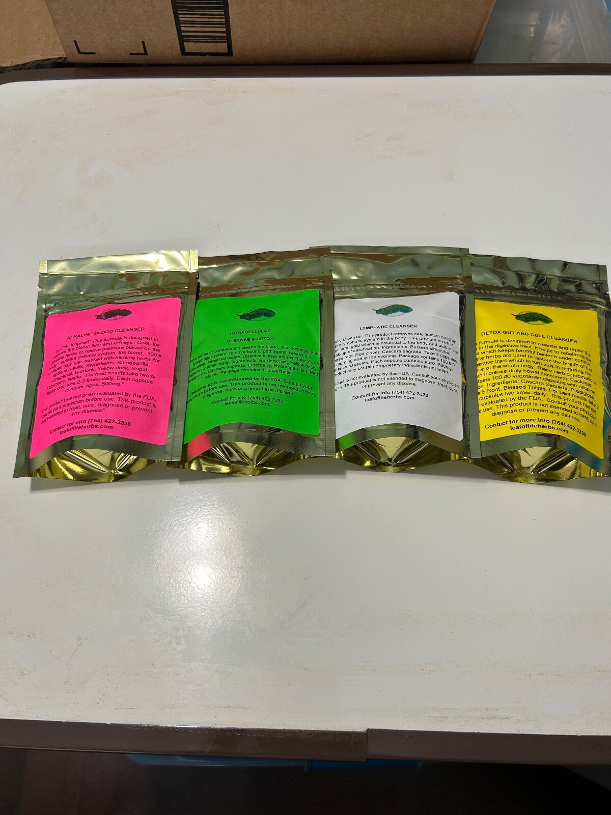 4 in 1 Detox Cleanse package Alkaline blood, Lymphatic, Detox gut, Intracellul