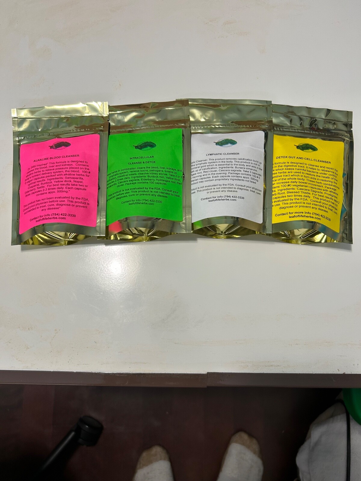 4 in 1 Detox Cleanse package Alkaline blood, Lymphatic, Detox gut, Intracellul