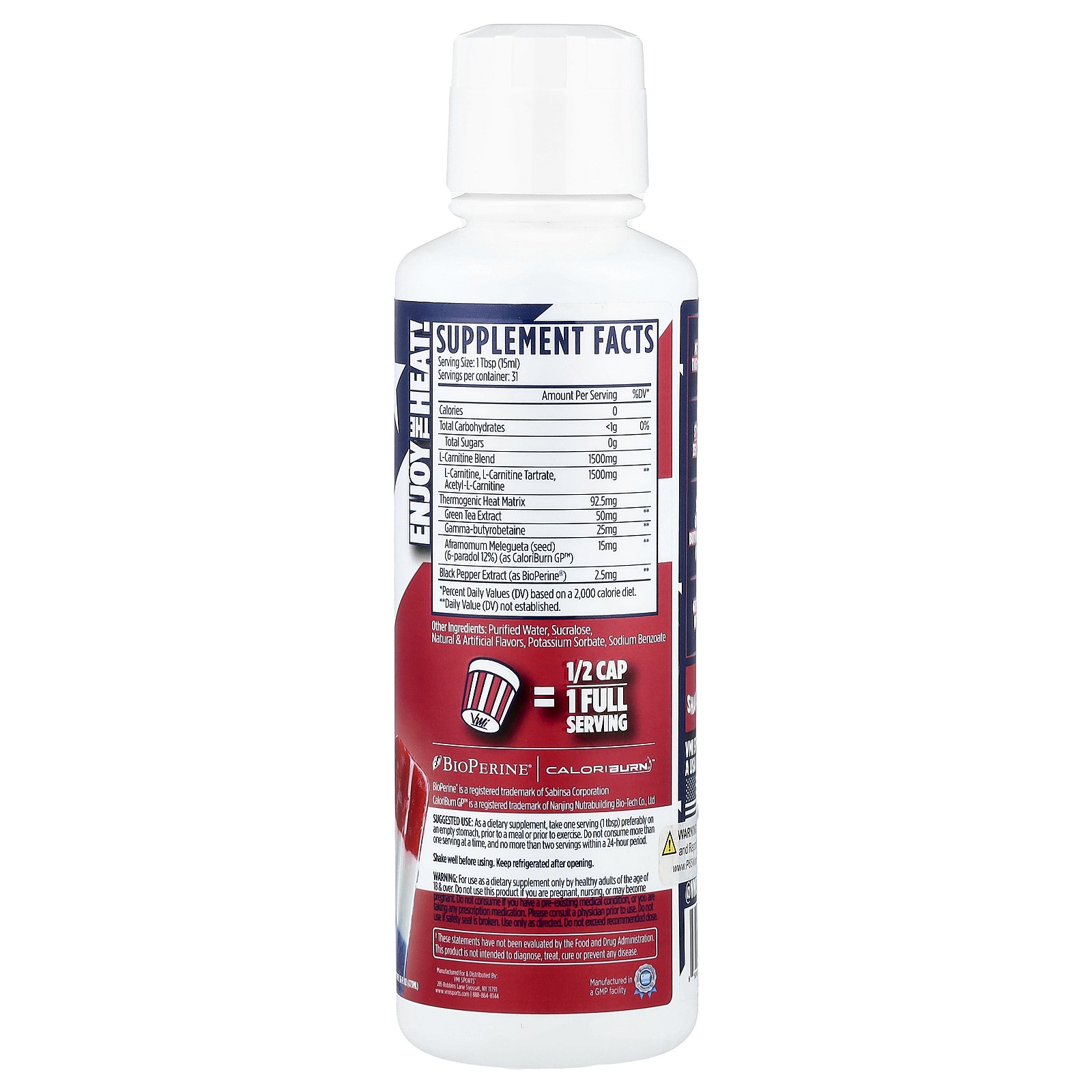 L-Carnitine 1500 Heat, Patriot Pop, 16 fl oz (473 ml)