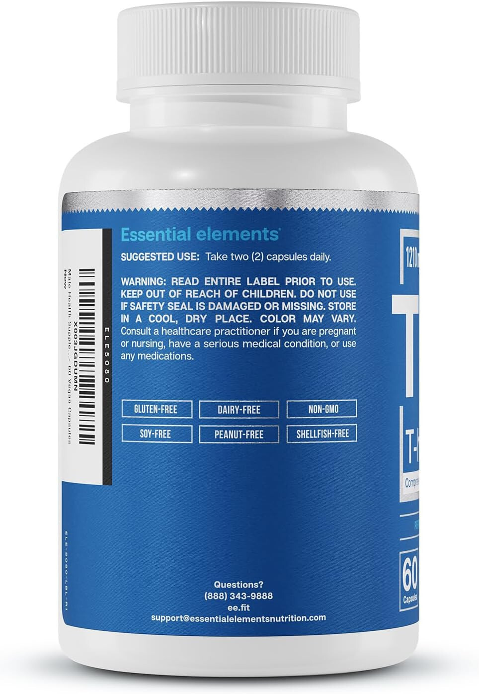 Essential Elements T-Hero Men’s fitness Capsules 1210mg – Balanced Energy Levels