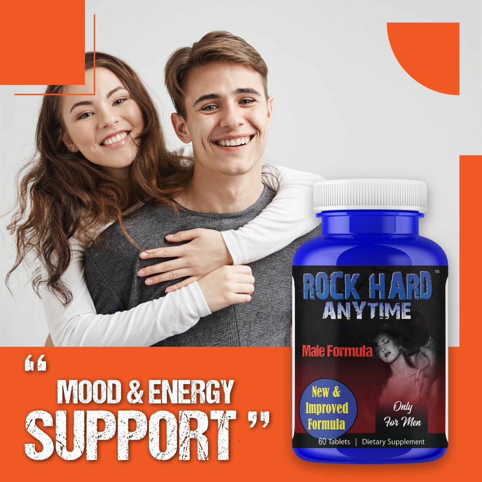 Testosterone Booster Male Enhancement Libido Enhancer 60 Tablets- 02/02/2026