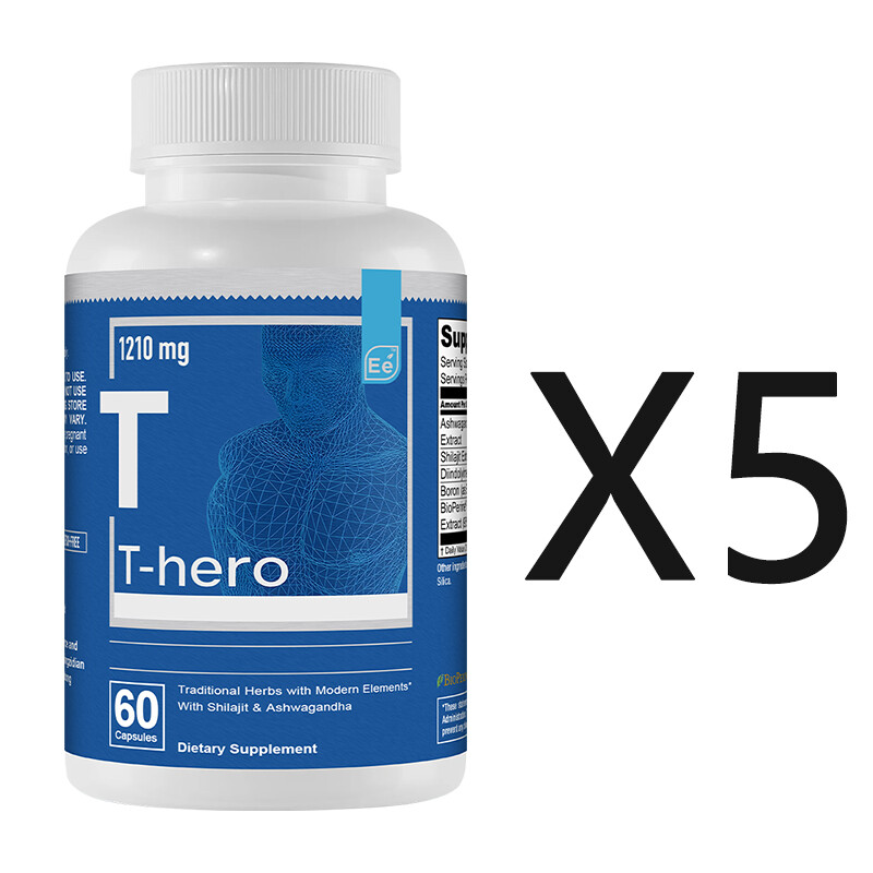 Essential Elements T-Hero Men’s fitness Capsules 1210mg – Balanced Energy Levels