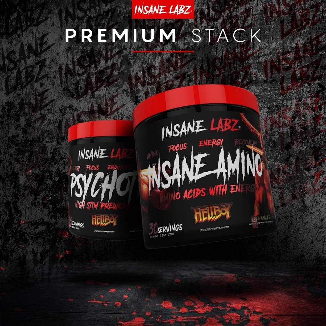 Advanced Muscle Recovery Drink – Psychotic Hellboy Amino – 7.4oz Fruit Punch