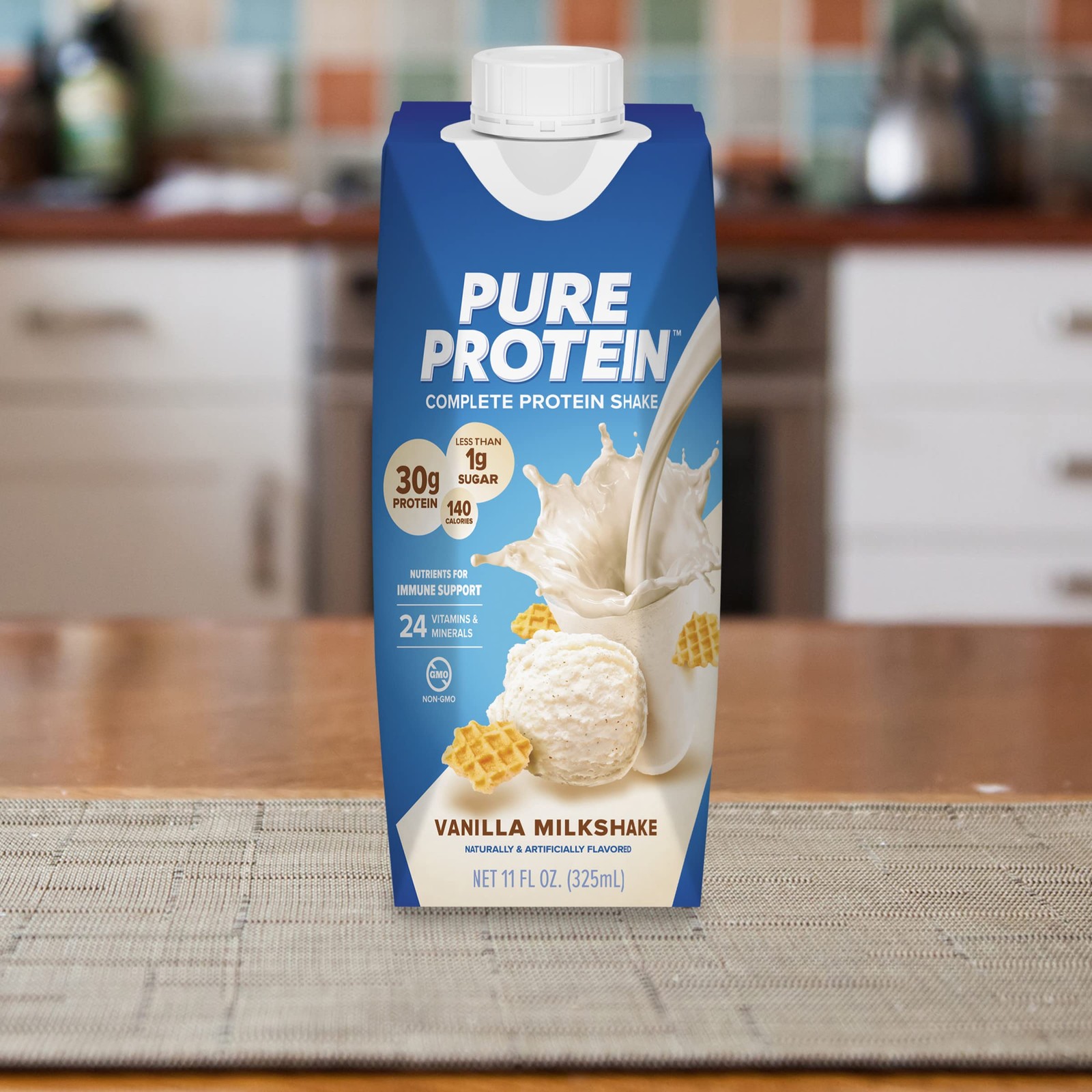 Pure Protein Vanilla Protein Shake 30G Complete Protein Vitamins A C D And E