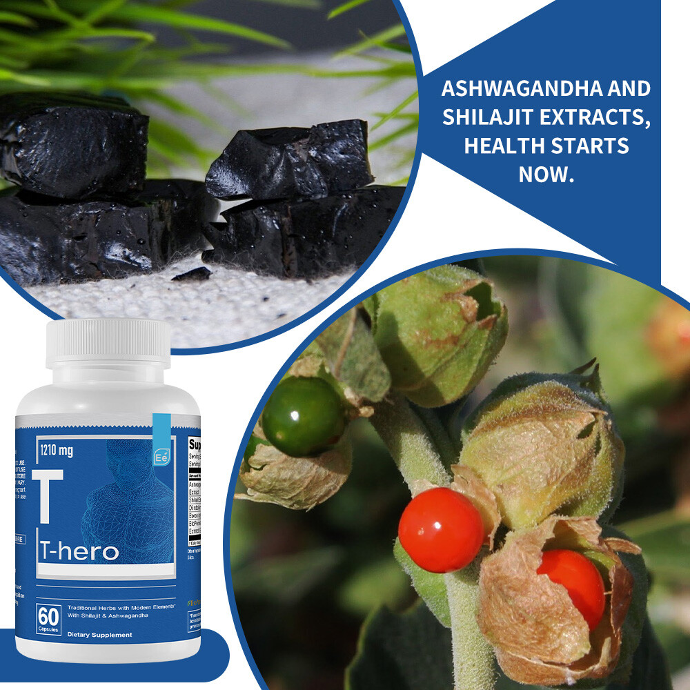 Essential Elements T-Hero Men’s fitness Capsules 1210mg – Balanced Energy Levels