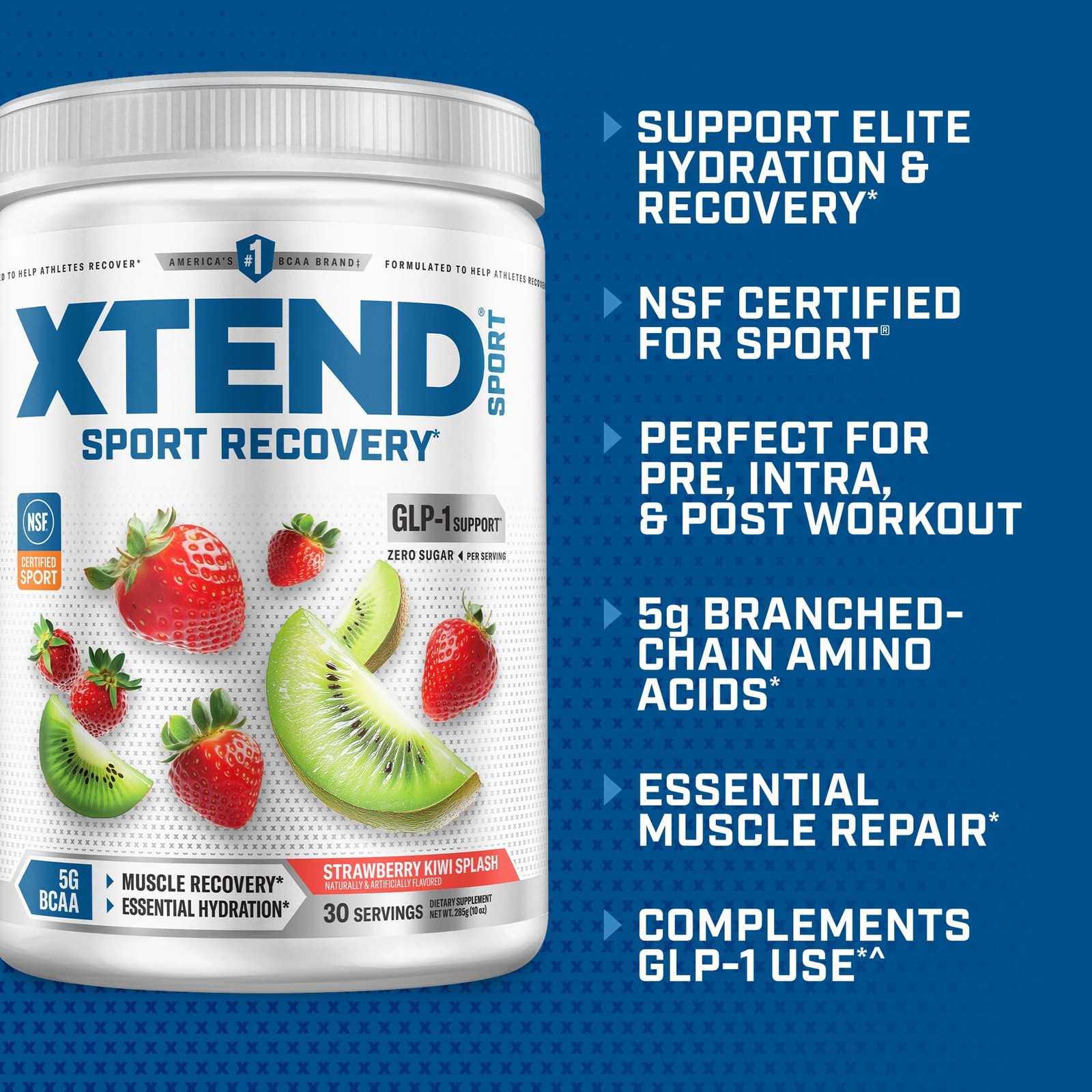 Xtend Sport BCAA Strawberry Kiwi 30s