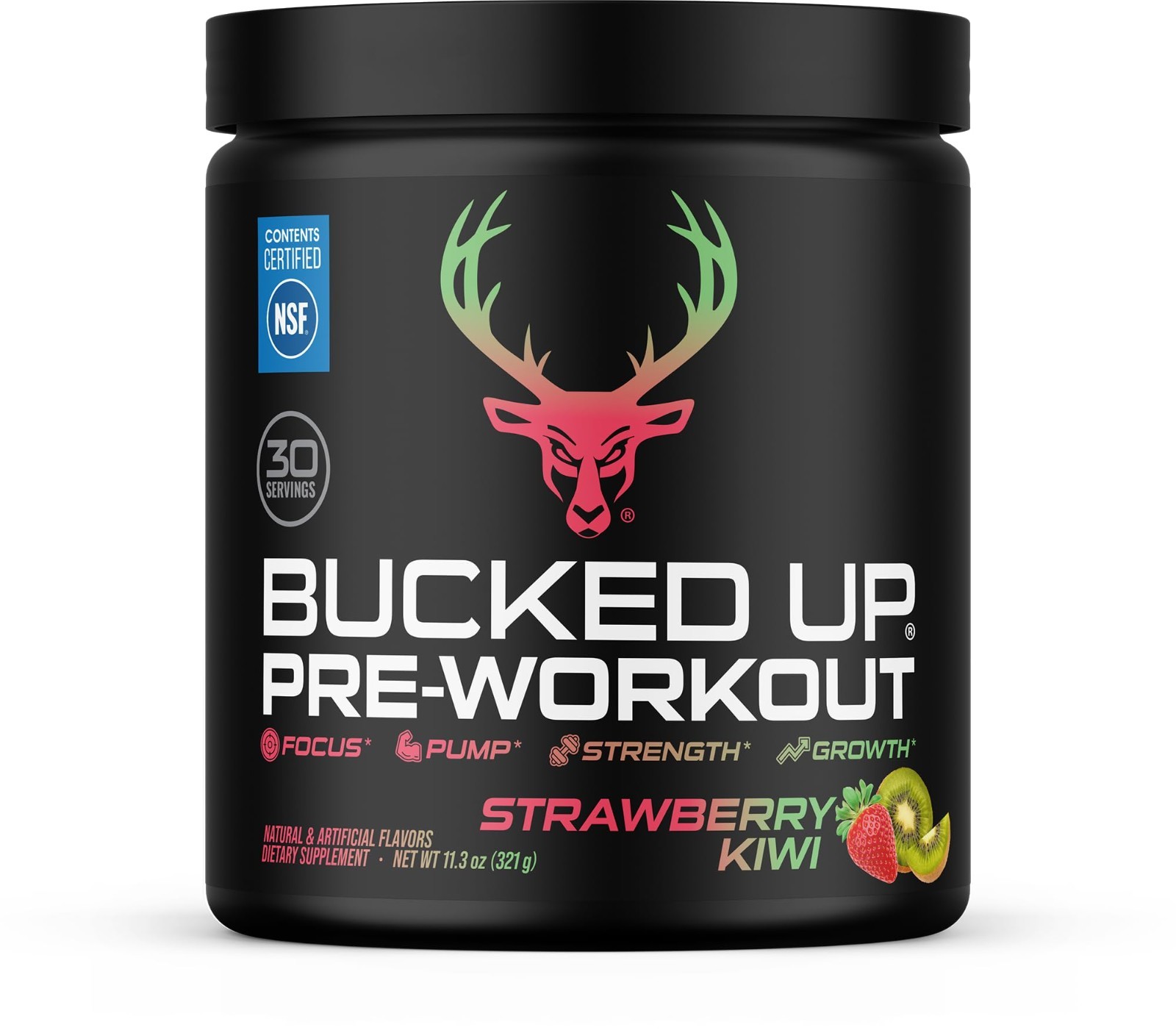 Best Tasting Pre Workout Powder – 6g Citrulline, 2g Beta Alanine, Strawberry Kiw