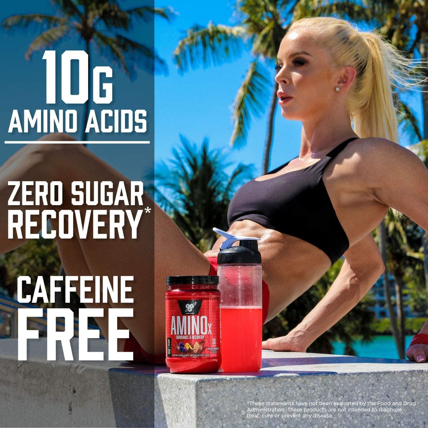 Amino X Muscle Recovery & Endurance Powder with Bcaas, 10 Grams of Amino Acid…
