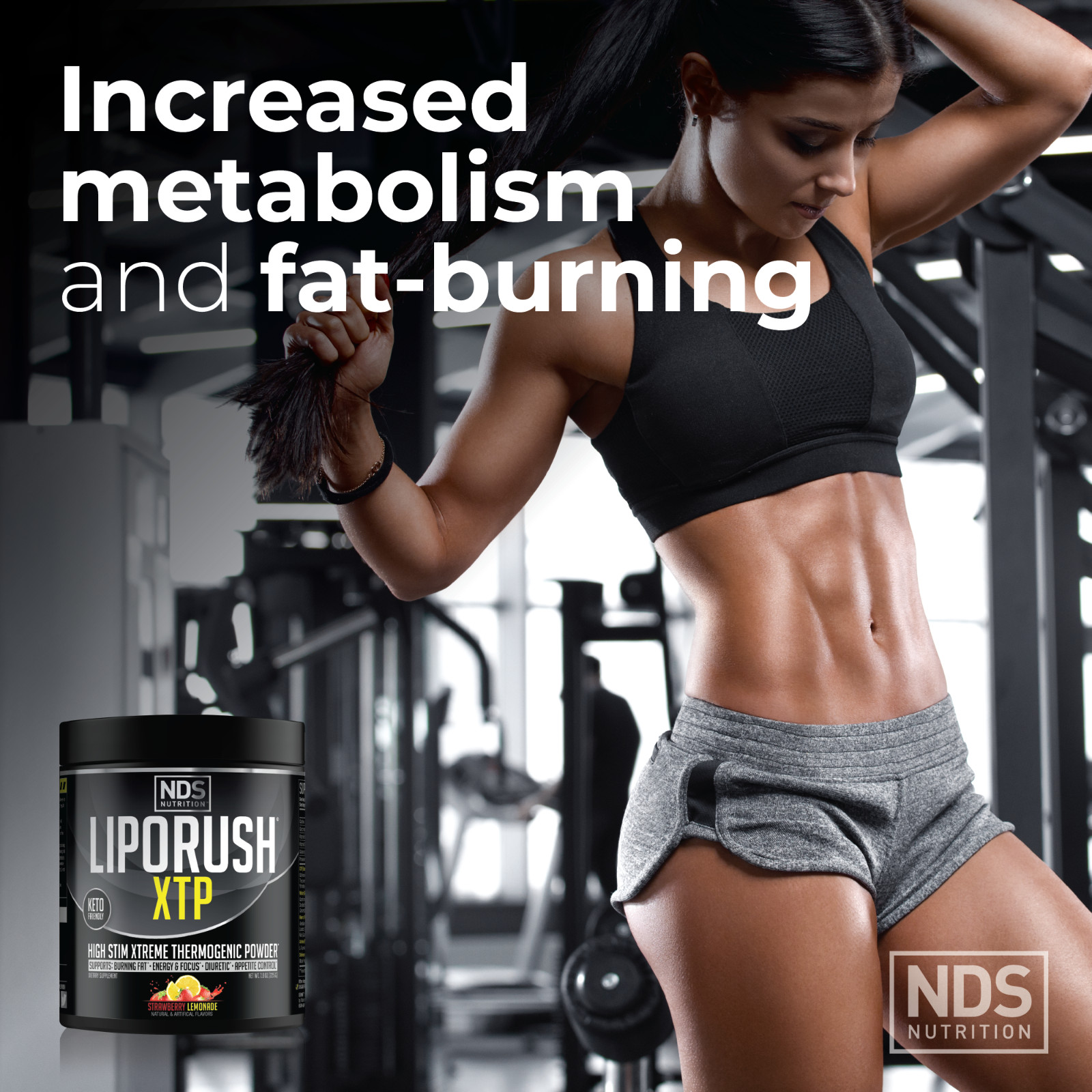 LipoRush XTP Thermogenic Fat-Burning Powder – Strawberry Lemonade / 45 Servings
