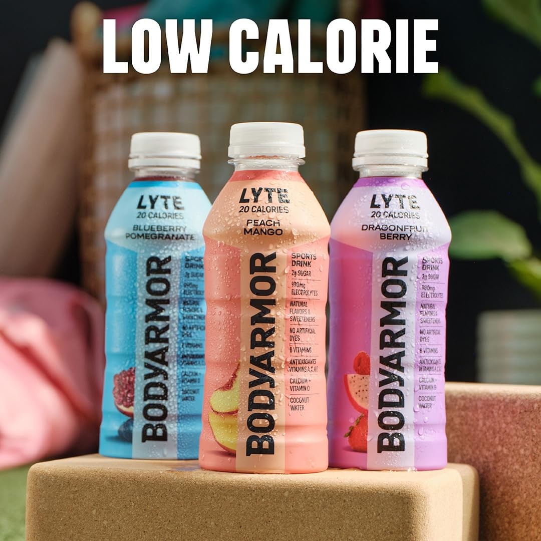 BODYARMOR LYTE Low-Calorie Sports Drink, Strawberry 16 Ounce (Pack of 12)