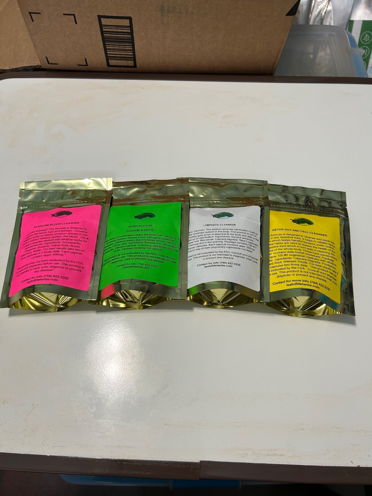 4 in 1 Detox Cleanse package Alkaline blood, Lymphatic, Detox gut, Intracellul