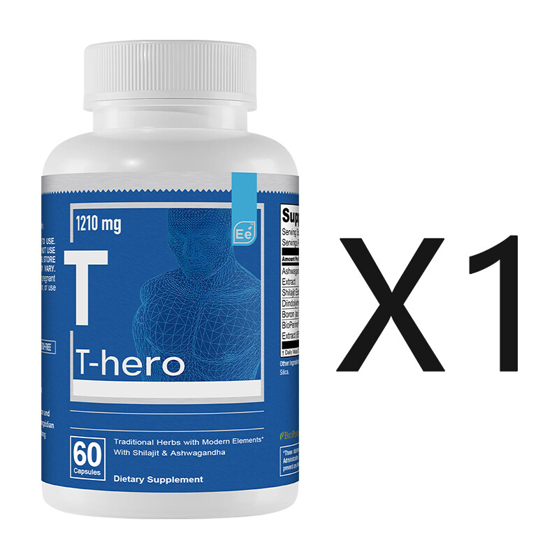 Essential Elements T-Hero Men’s fitness Capsules 1210mg – Balanced Energy Levels
