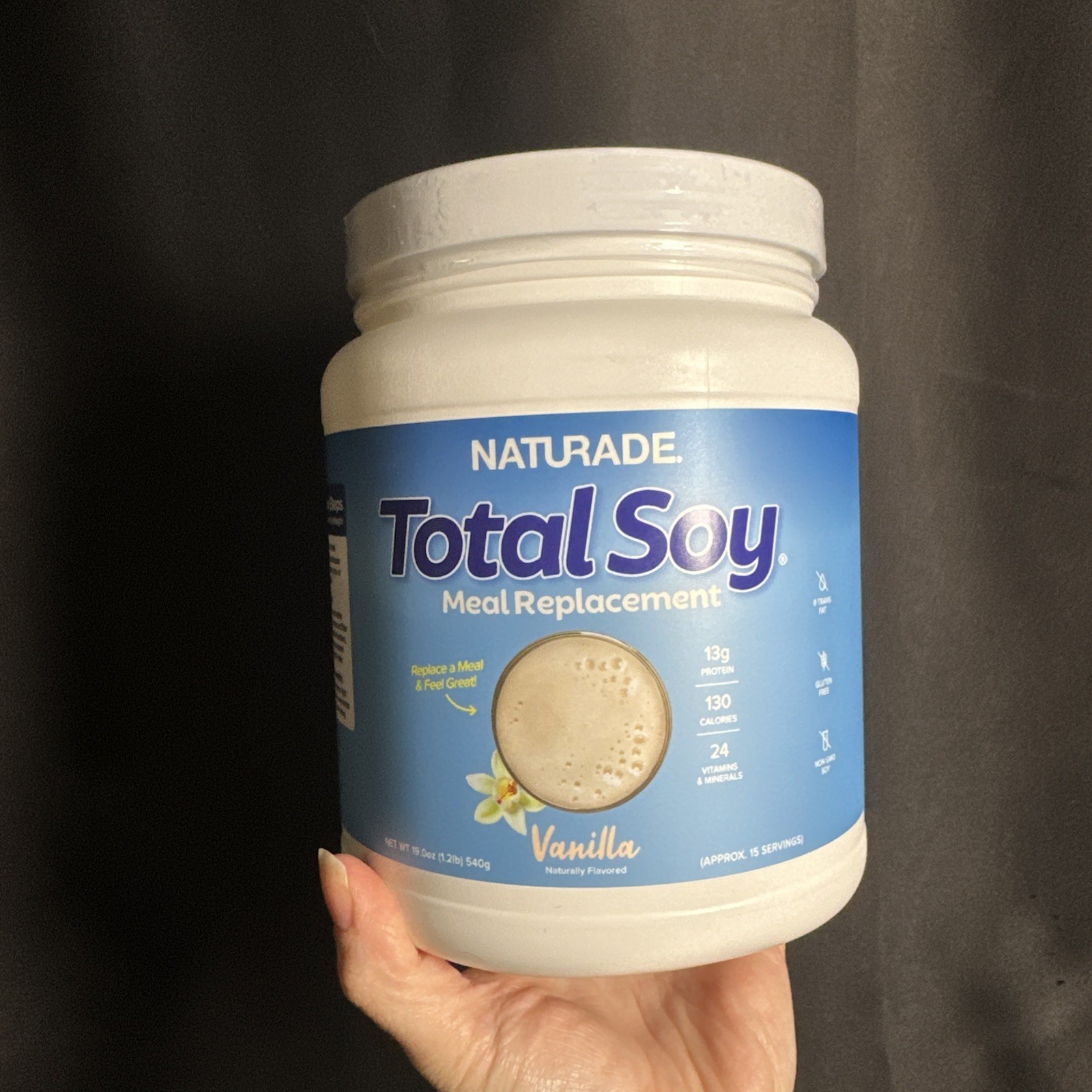 Naturade Total Soy Weight Loss Shake Vanilla 1.2 Lb 540 G