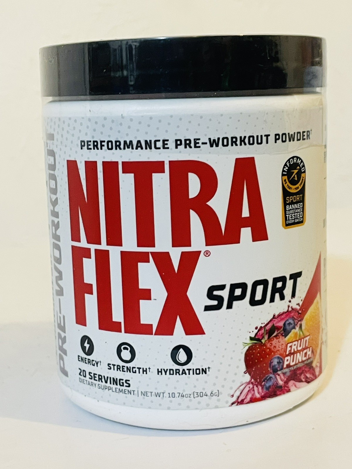 GAT Sport Nitraflex Pre-Workout ~Fruit Punch 10.74oz Exp 7/2027