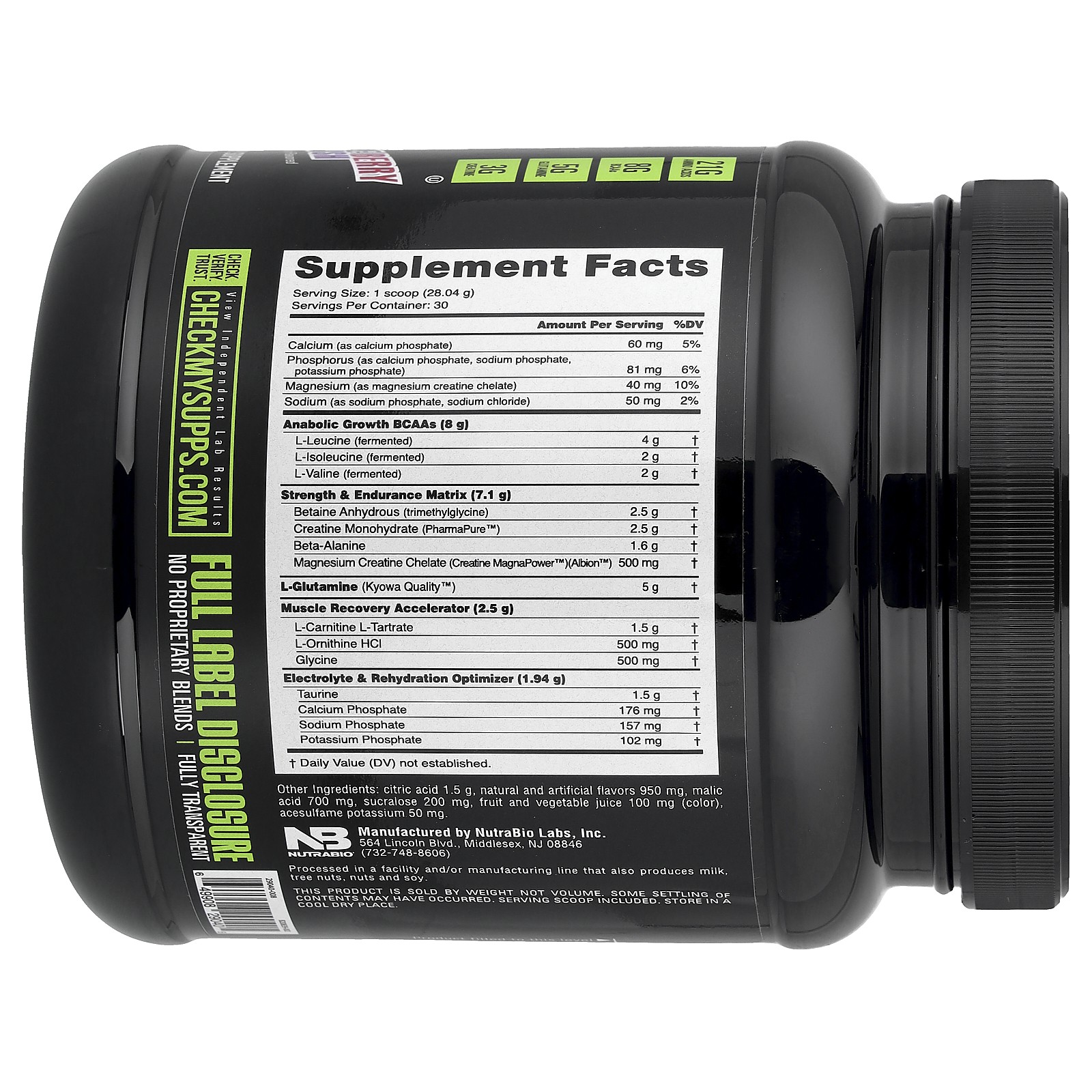 Reload Recovery Matrix, Grape Berry Crush, 1.85 lb (841 g)