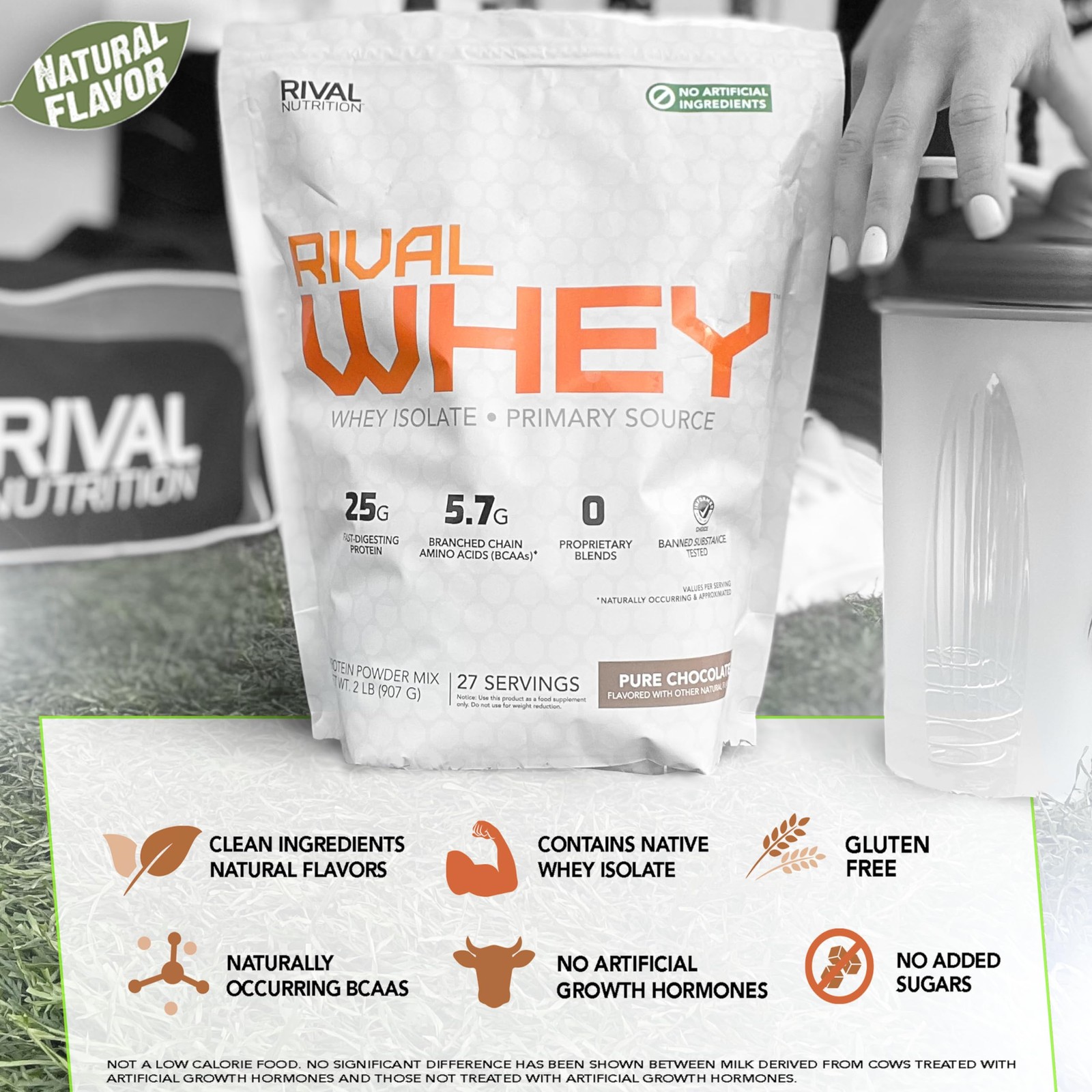 Naturally Flavored Rival Whey – Cookies and Cream 2lb