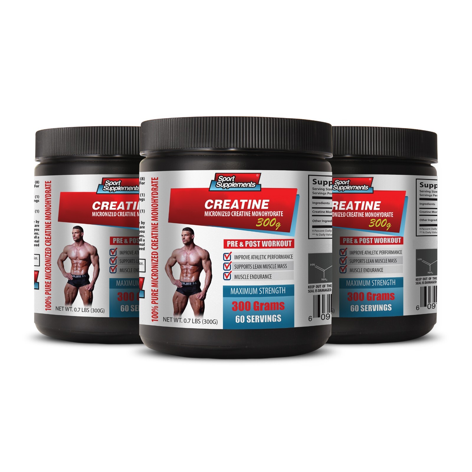 Muscle Recovery Powder – MICRONIZED MONOHYDRATE CREATINE – Natural Blend 3B 900