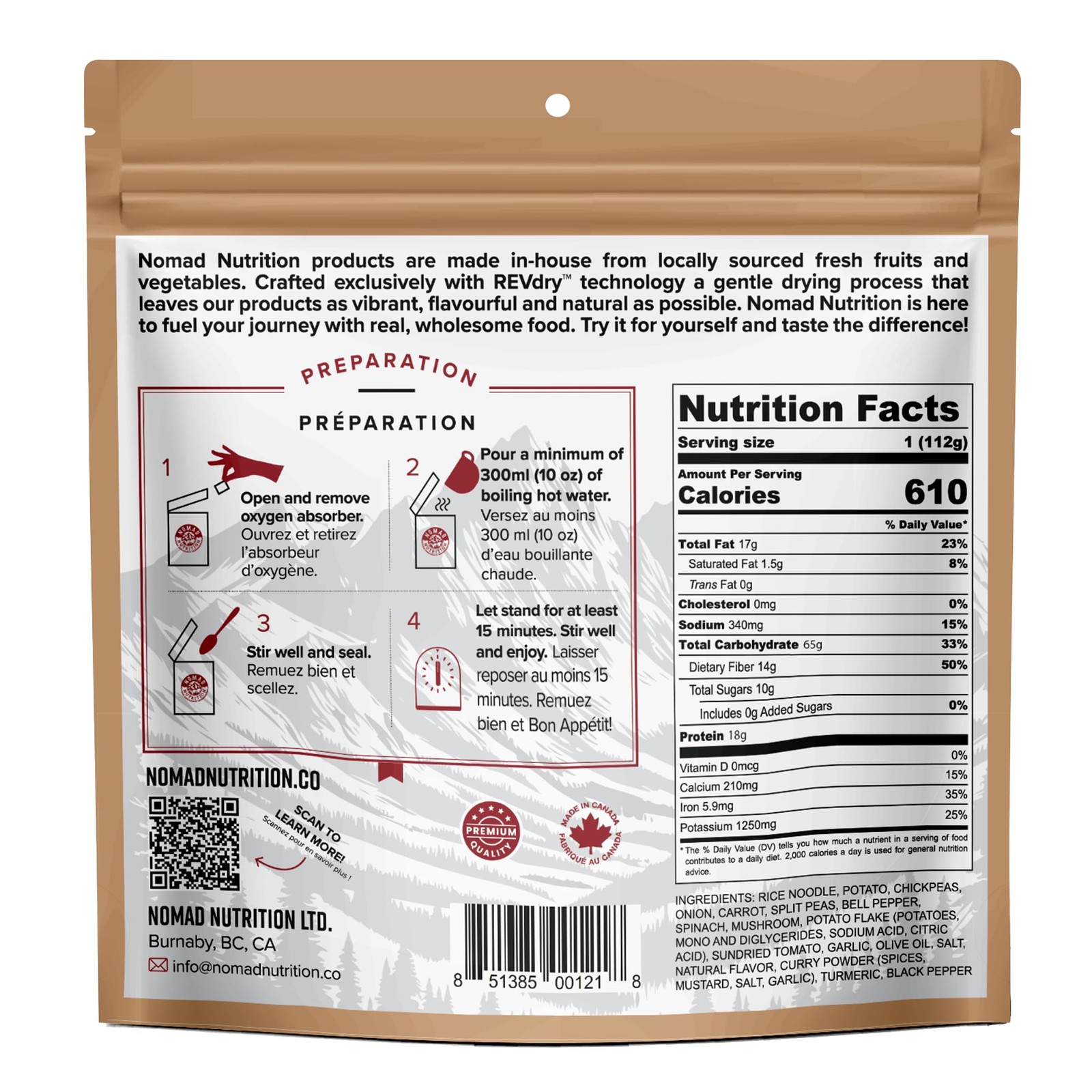 NOMAD NUTRITION Kathmandu Curry 4 Pack